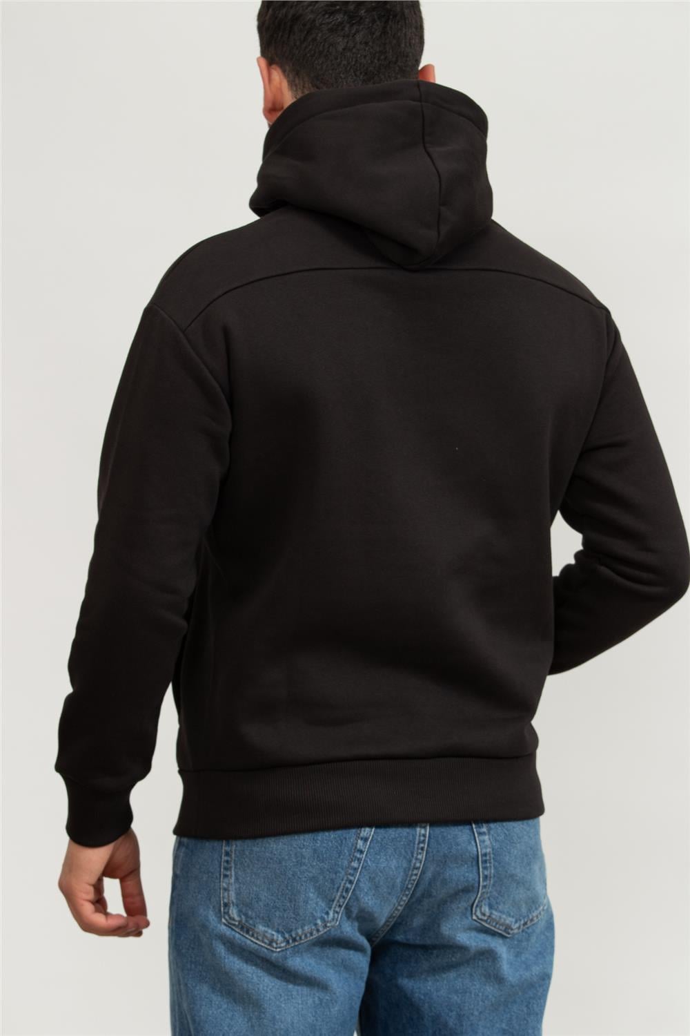 Calvin Klein Layered Gel Logo Erkek Kapüşonlu Sweatshirt