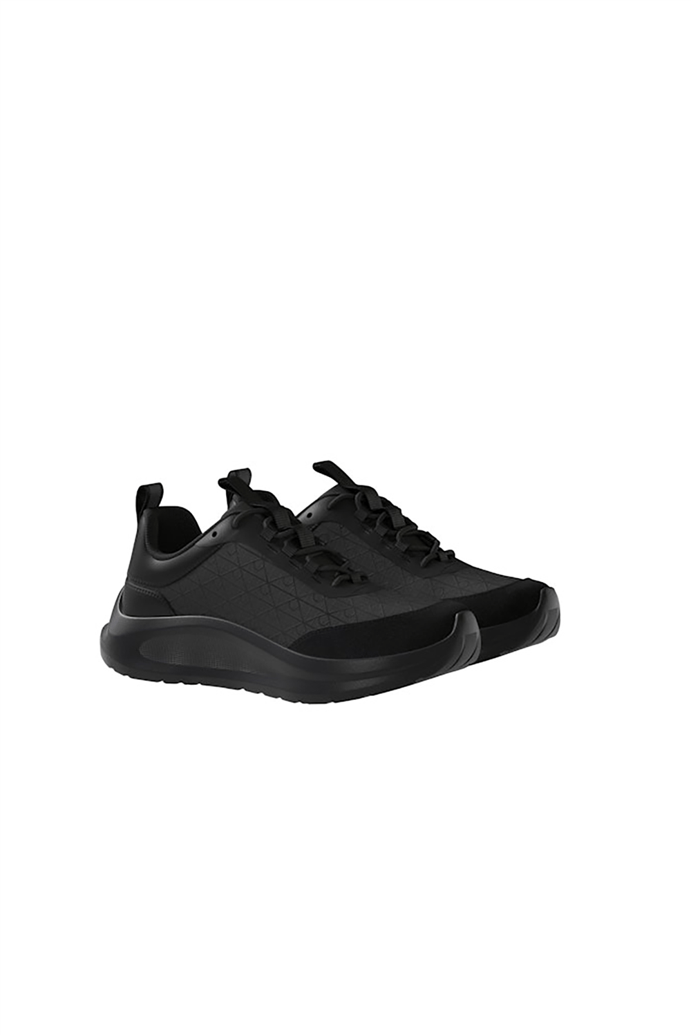 Calvin Klein Light Eva Runn Laceup Aop Kadın Sneaker Siyah