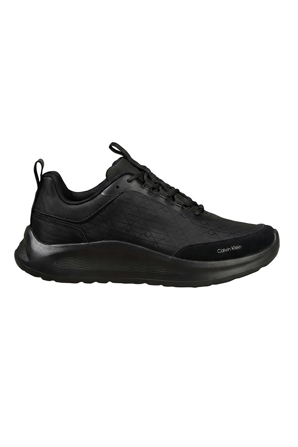 Calvin Klein Light Eva Runn Laceup Aop Erkek Sneaker Siyah