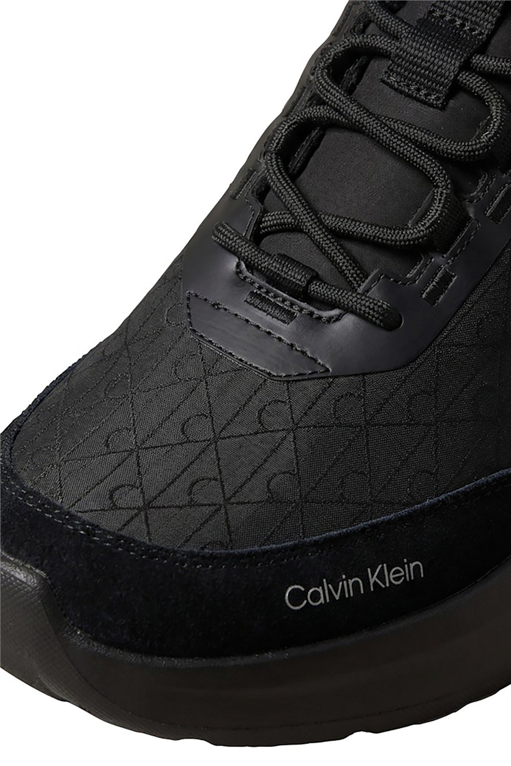 Calvin Klein Light Eva Runn Laceup Aop Erkek Sneaker Siyah