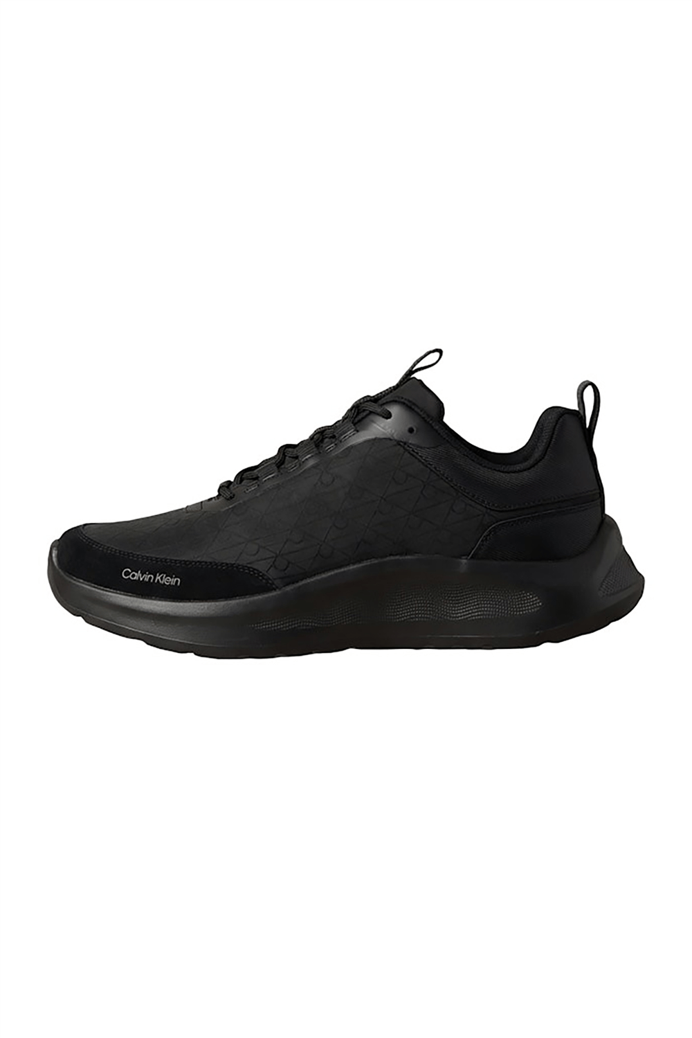 Calvin Klein Light Eva Runn Laceup Aop Erkek Sneaker Siyah