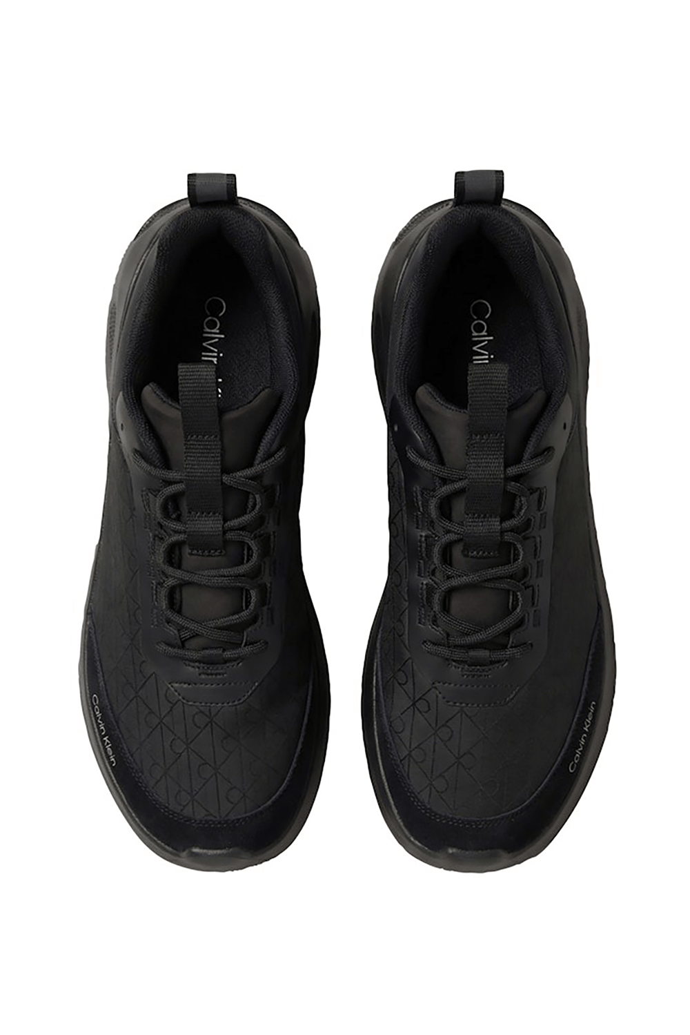 Calvin Klein Light Eva Runn Laceup Aop Erkek Sneaker Siyah