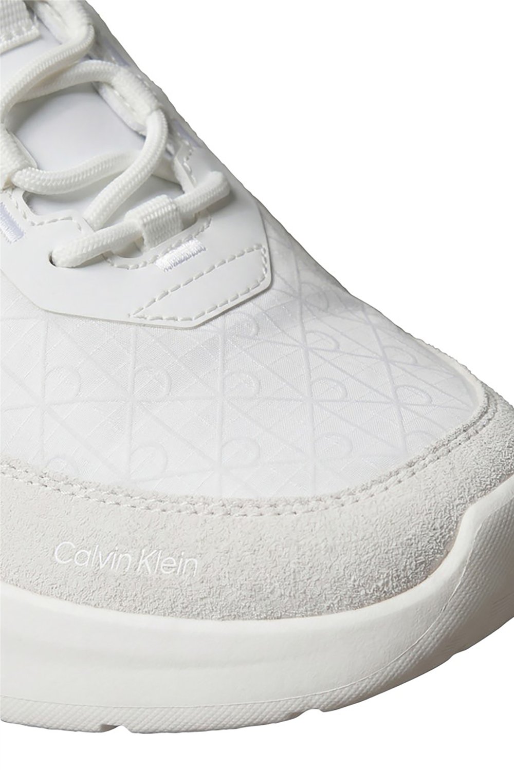 Calvin Klein Light Eva Runn Laceup Aop Erkek Sneaker Beyaz