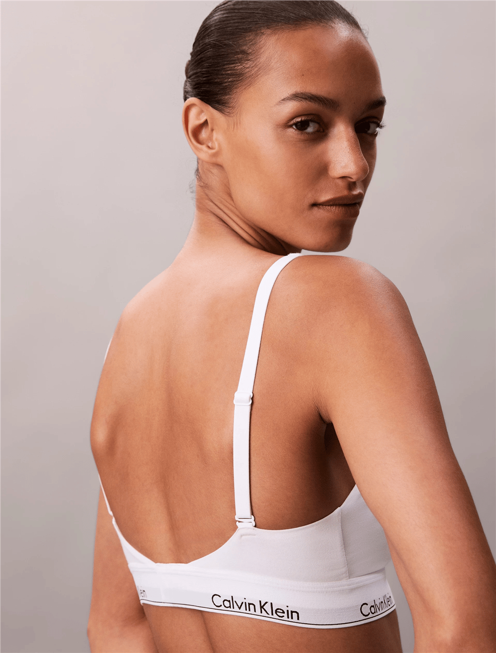 Calvin Klein Lightly Lined Bralette Kadın Sütyen Beyaz