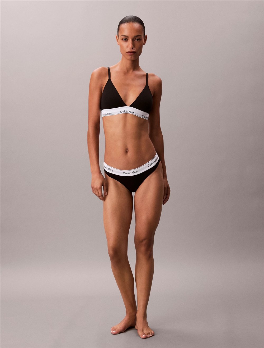 Calvin Klein Lightly Lined Triangle Kadın Sütyen Siyah