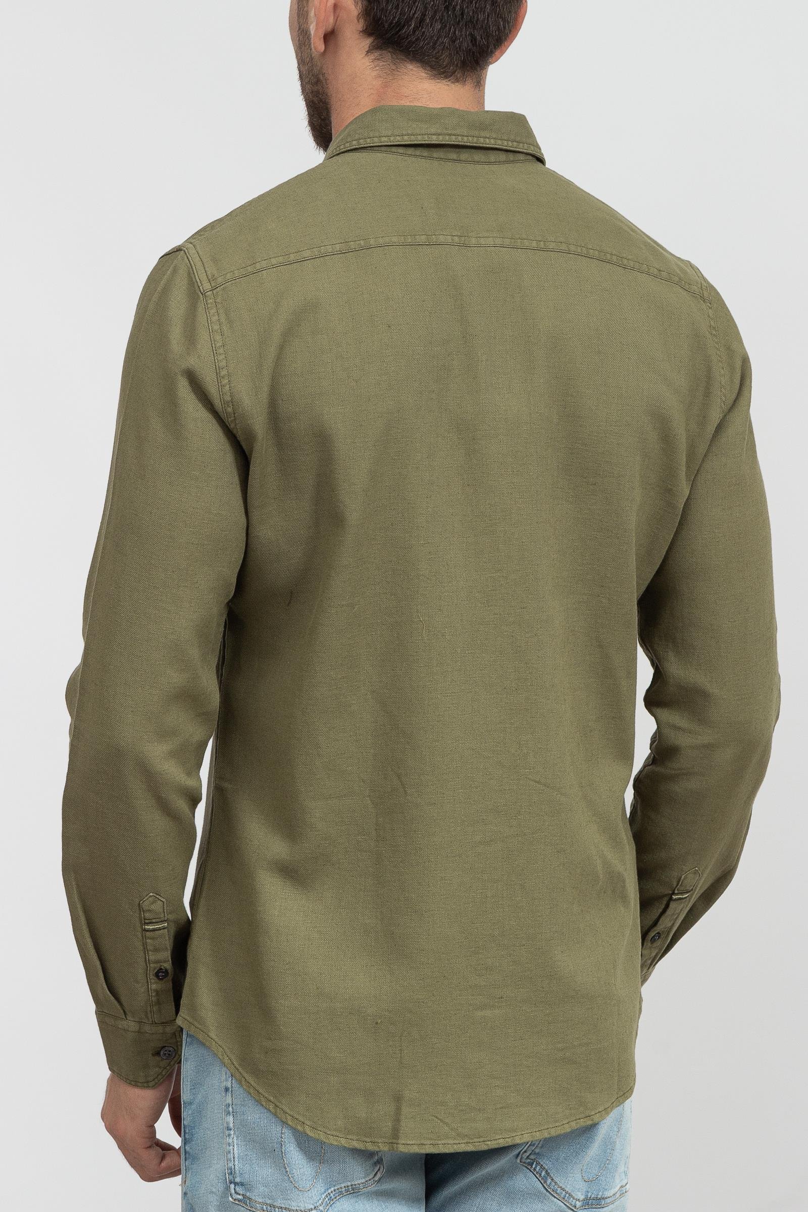 Calvin Klein Linen Blend Shirt Erkek Gömlek