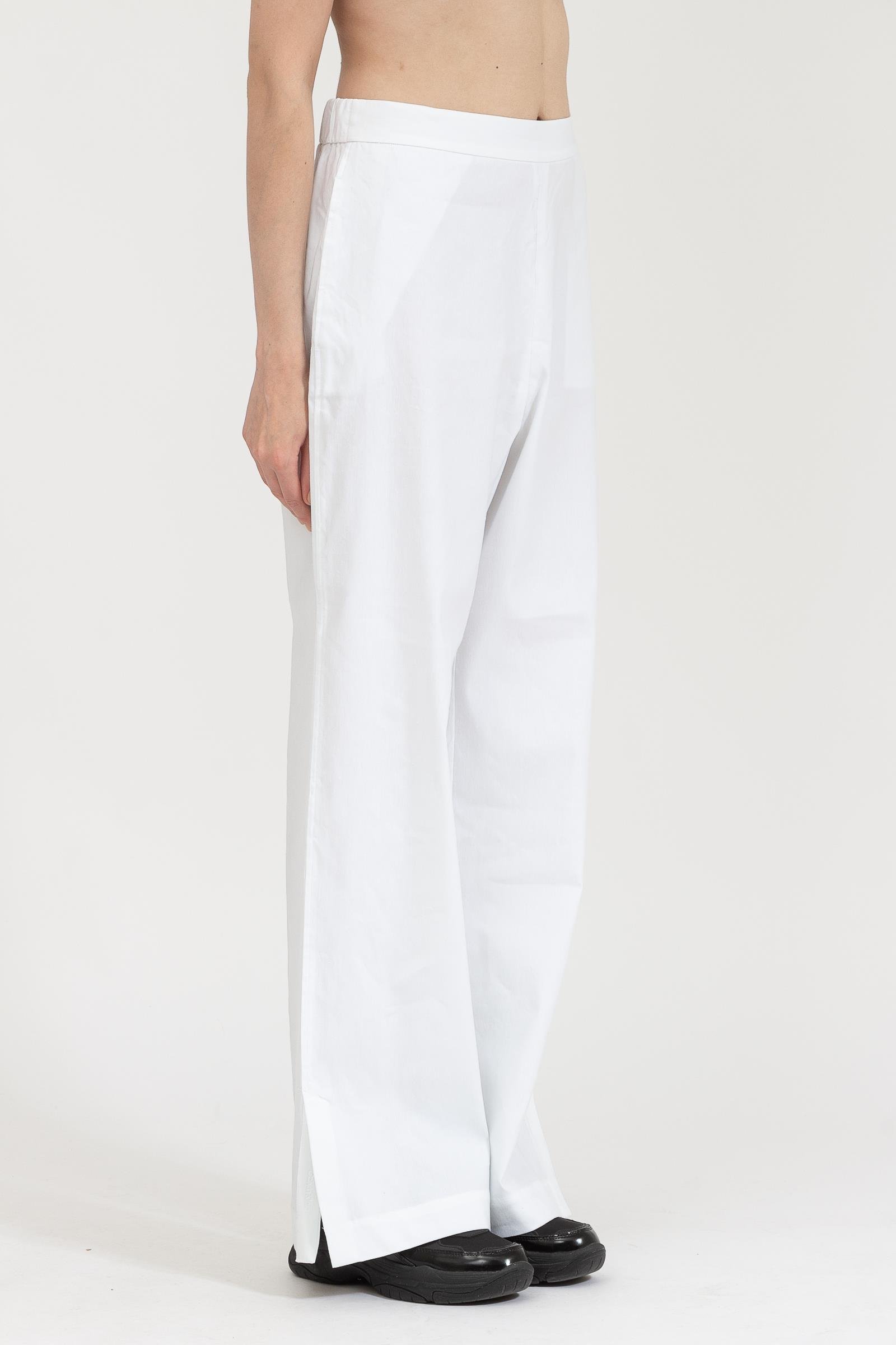 Calvin Klein Linen Wide Leg Pant Kadın Chino Pantolon