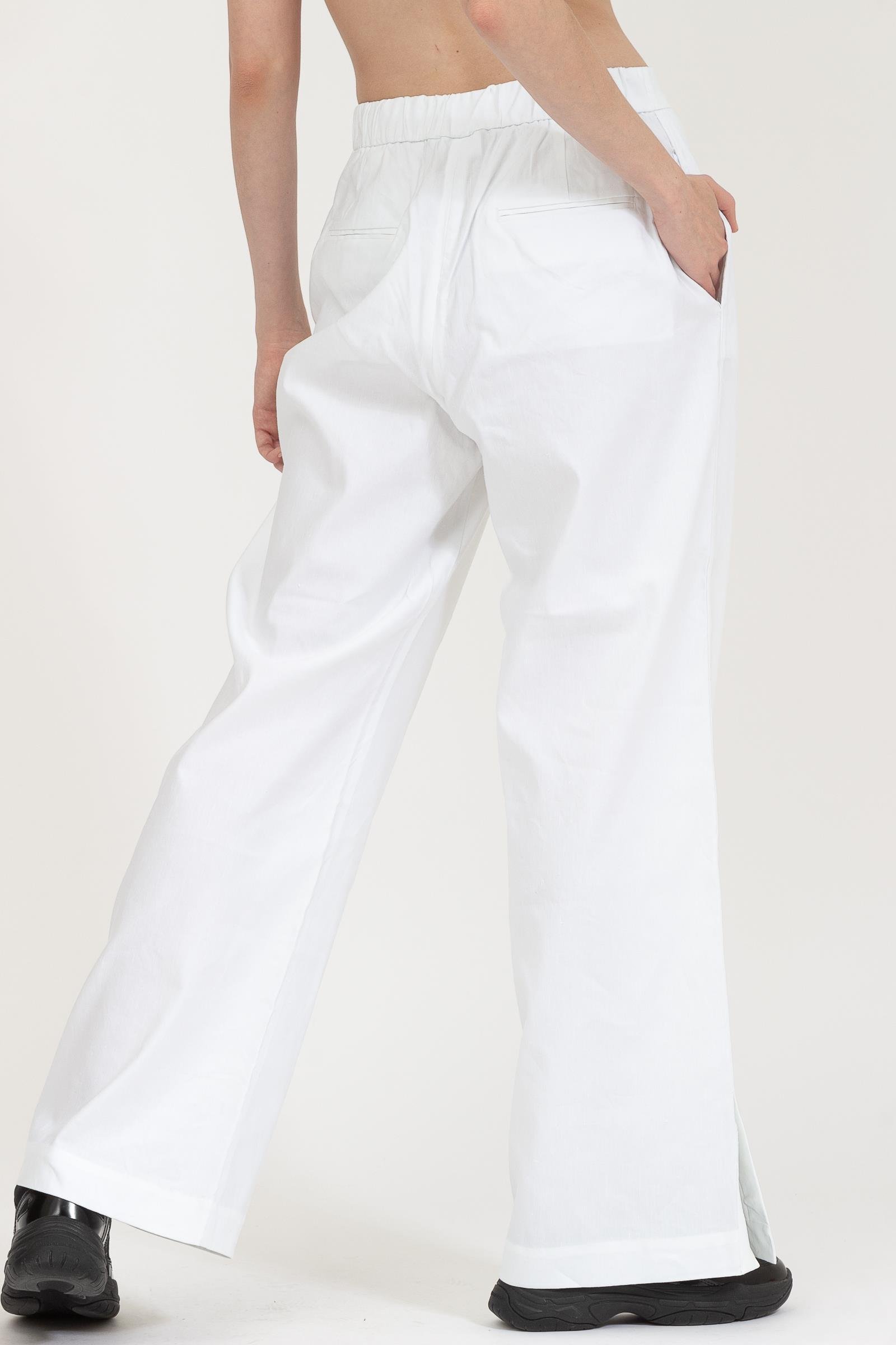 Calvin Klein Linen Wide Leg Pant Kadın Chino Pantolon