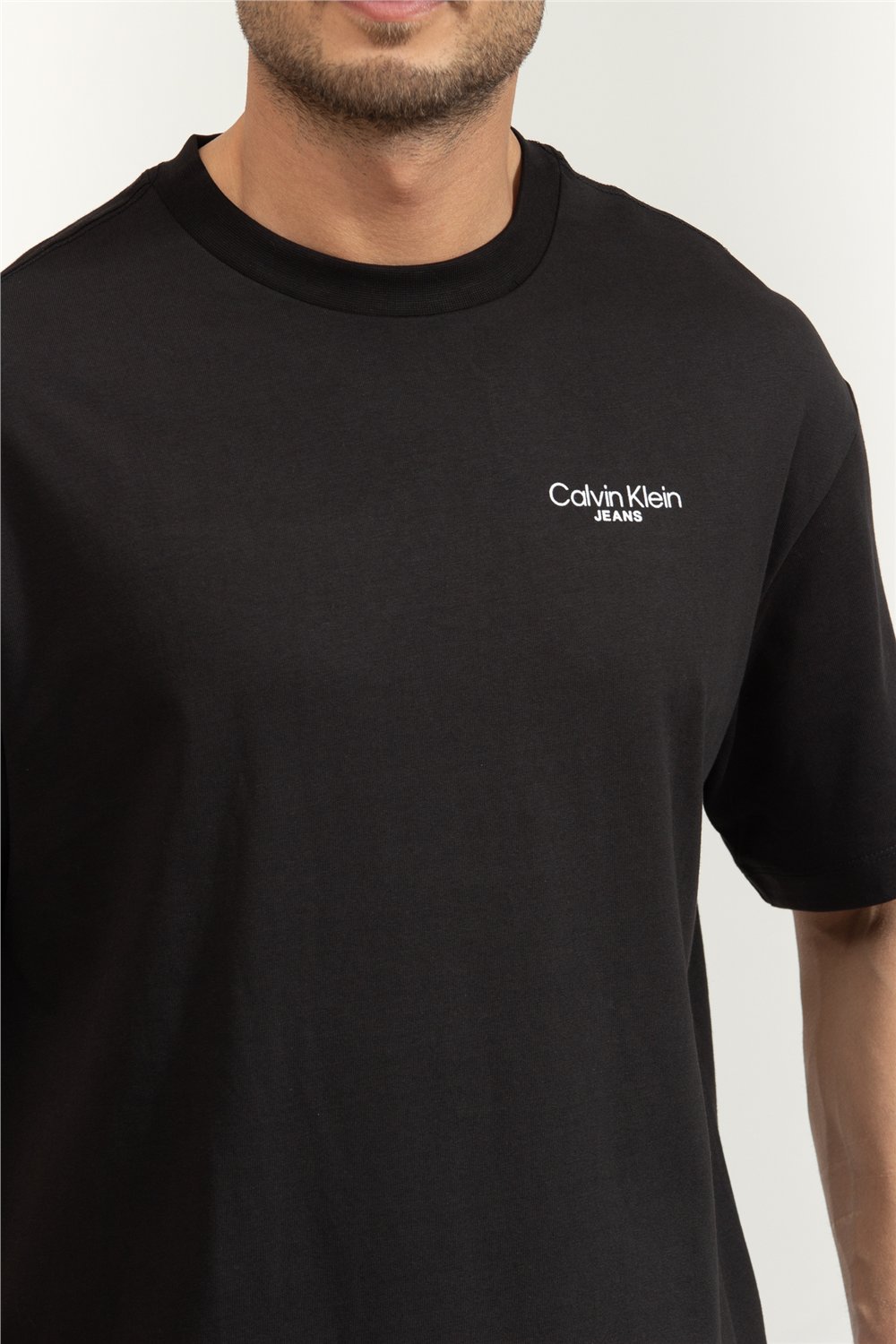 Calvin Klein Logo Back Print T-Shirt Erkek Bisiklet Yaka T-Shirt