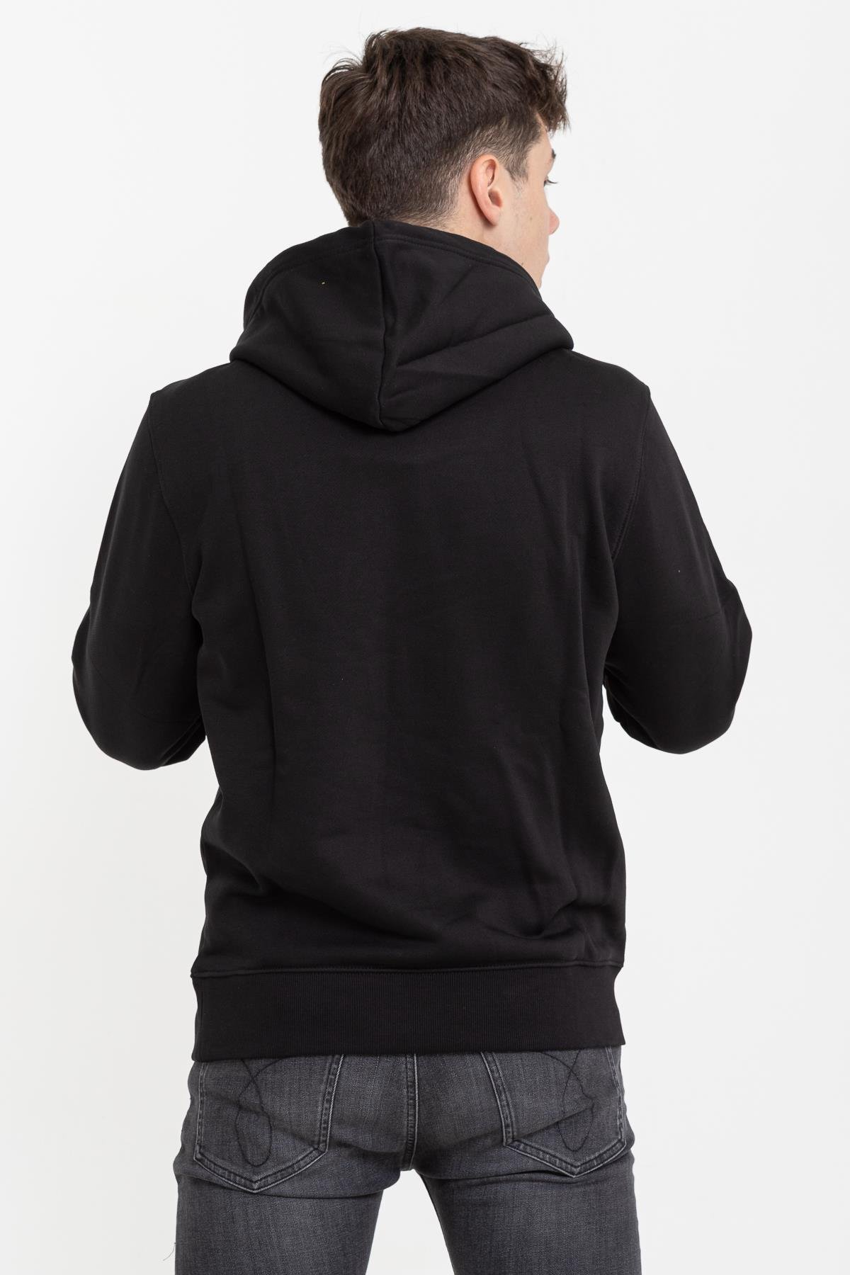 Calvin Klein Logo Baskılı Erkek Kapüşonlu Sweatshirt