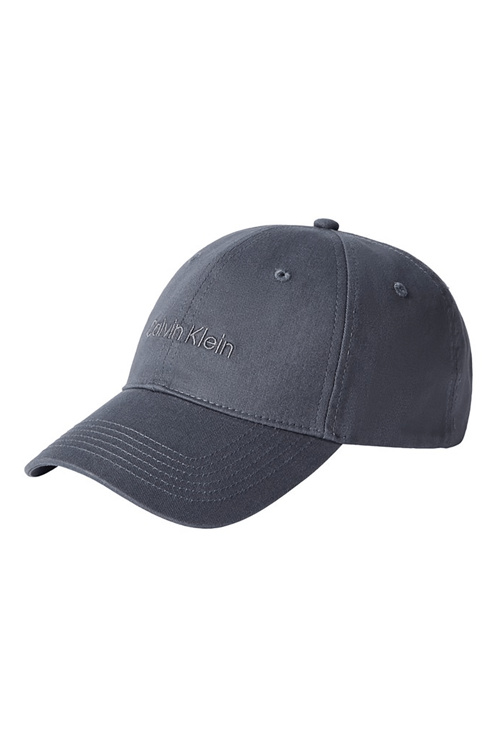 Calvin Klein Logo Embroidery Baseball Cap Erkek Baseball Şapka Gri