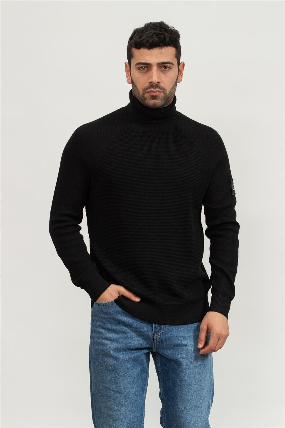 Calvin Klein Logo Erkek Triko
