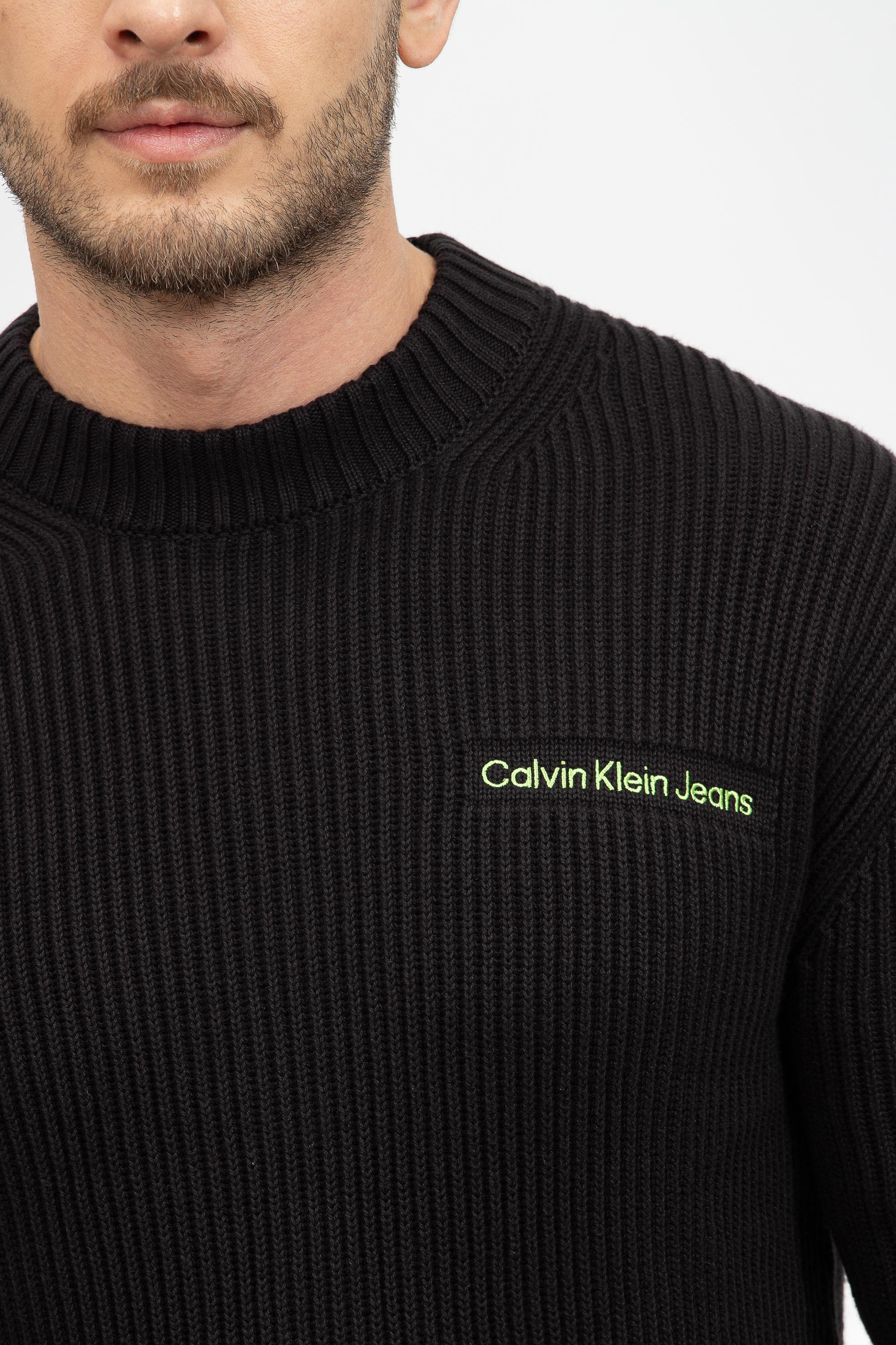 Calvin Klein Logo Erkek Triko