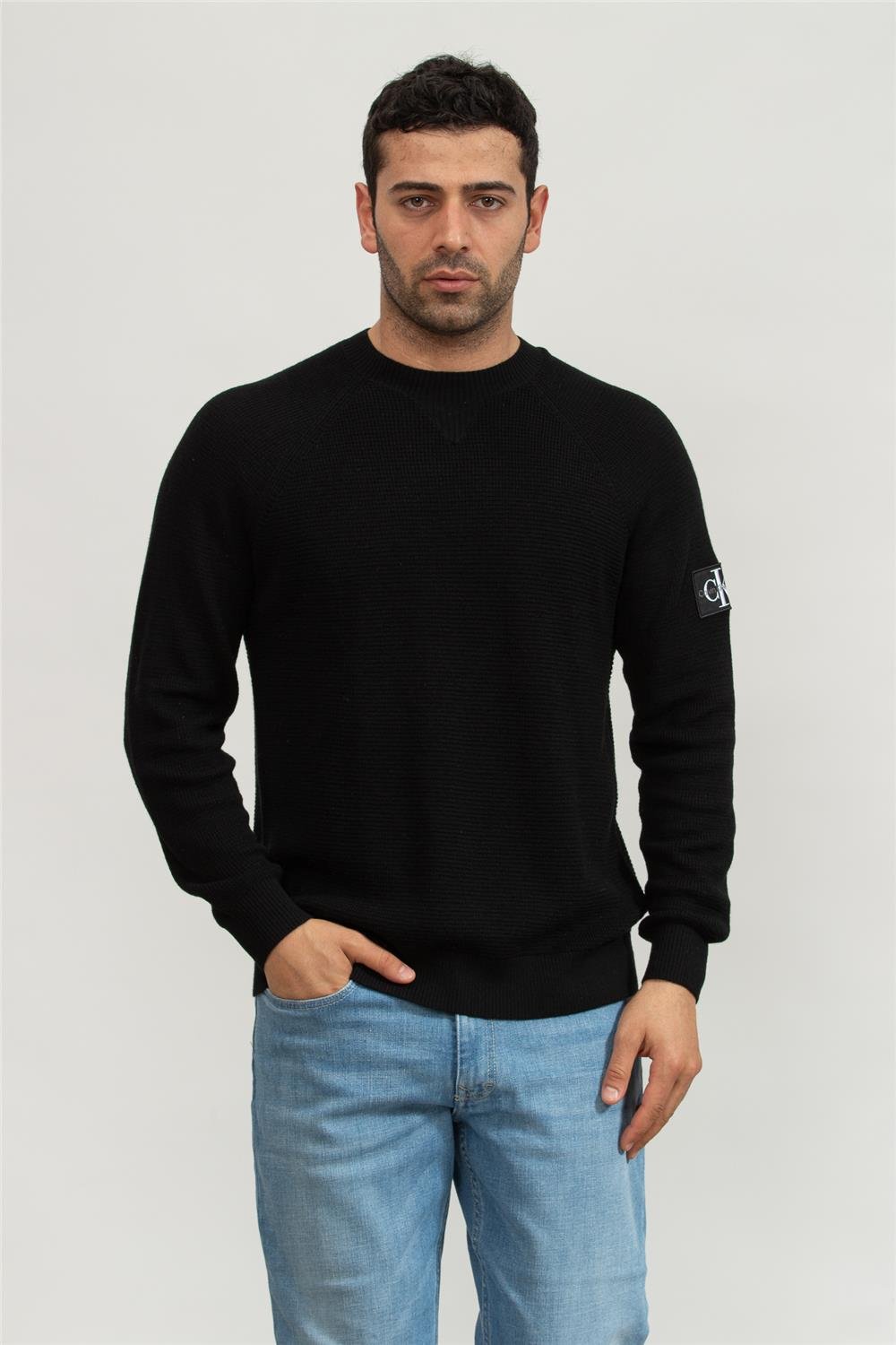 Calvin Klein Logo Erkek Triko