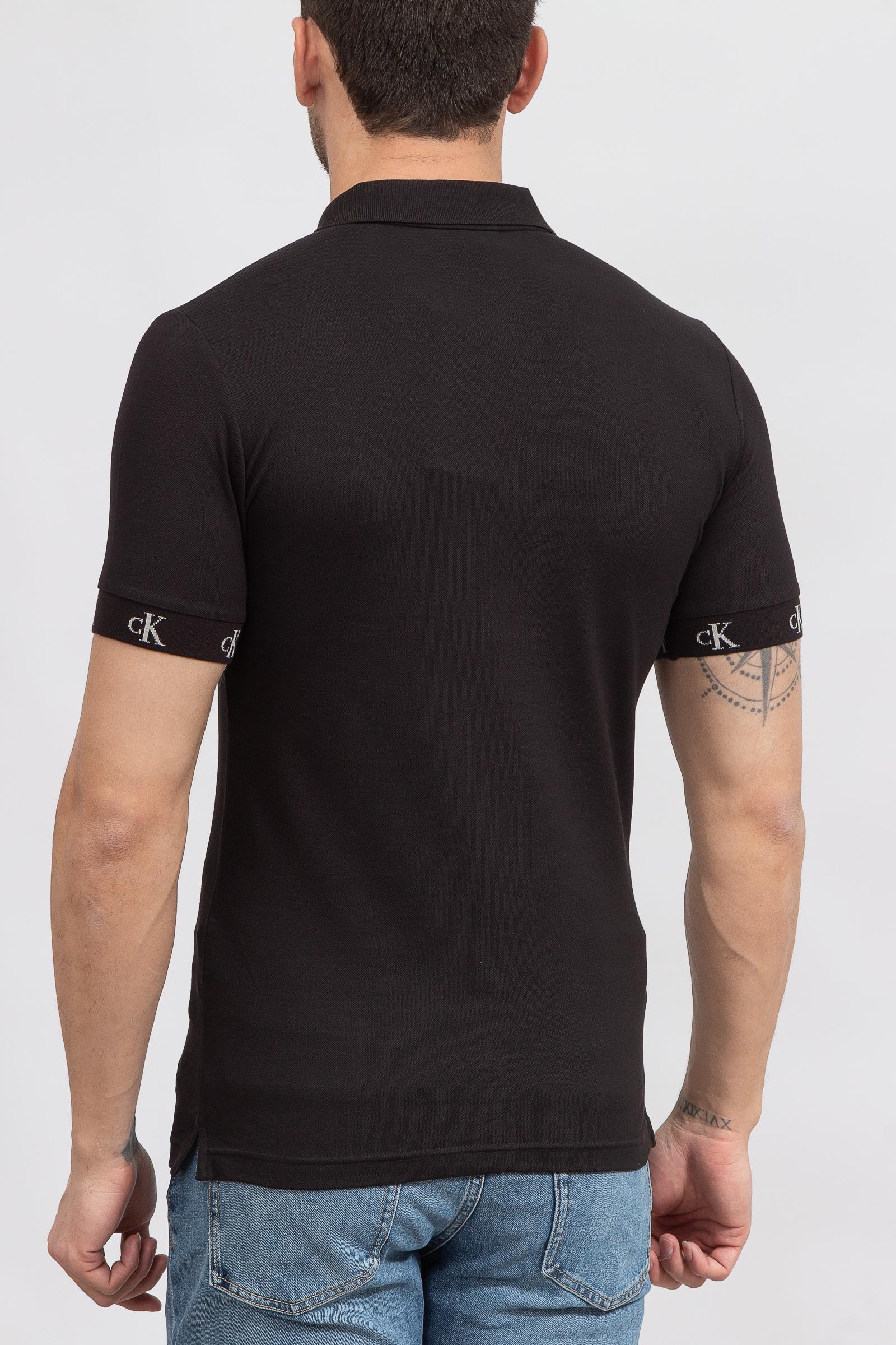 Calvin Klein Logo Jacquard Erkek Polo Yaka T-Shirt