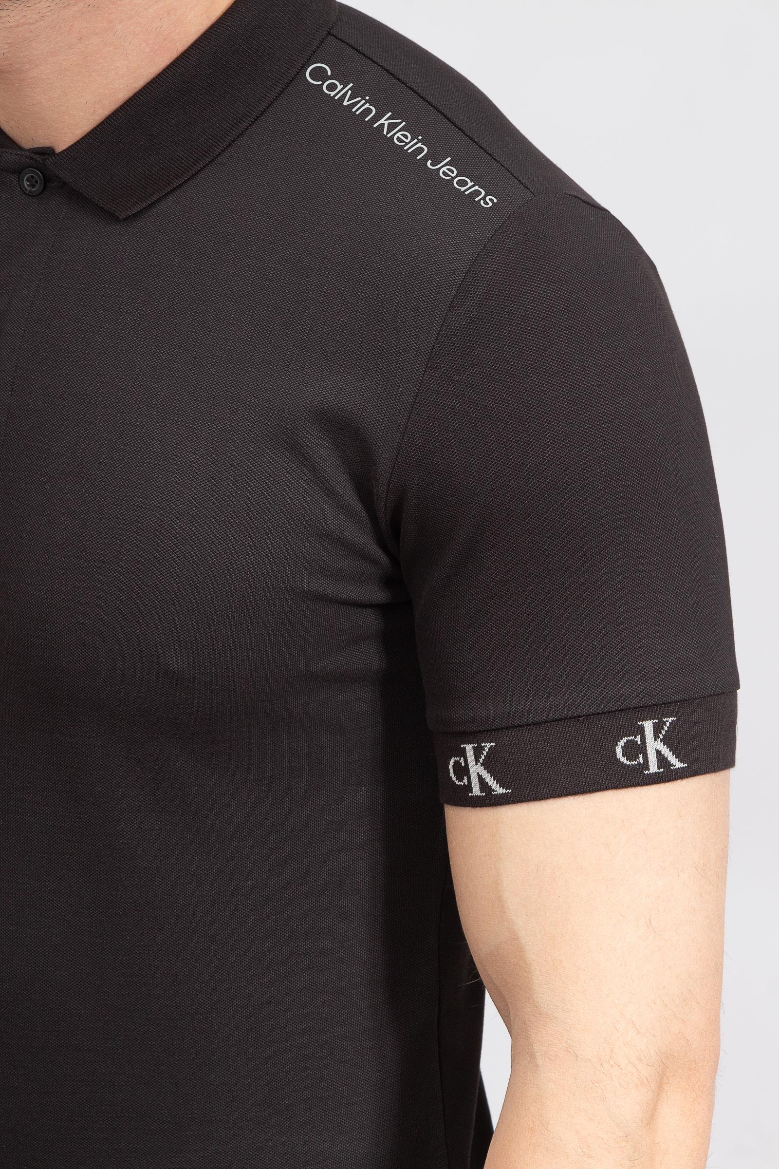 Calvin Klein Logo Jacquard Erkek Polo Yaka T-Shirt
