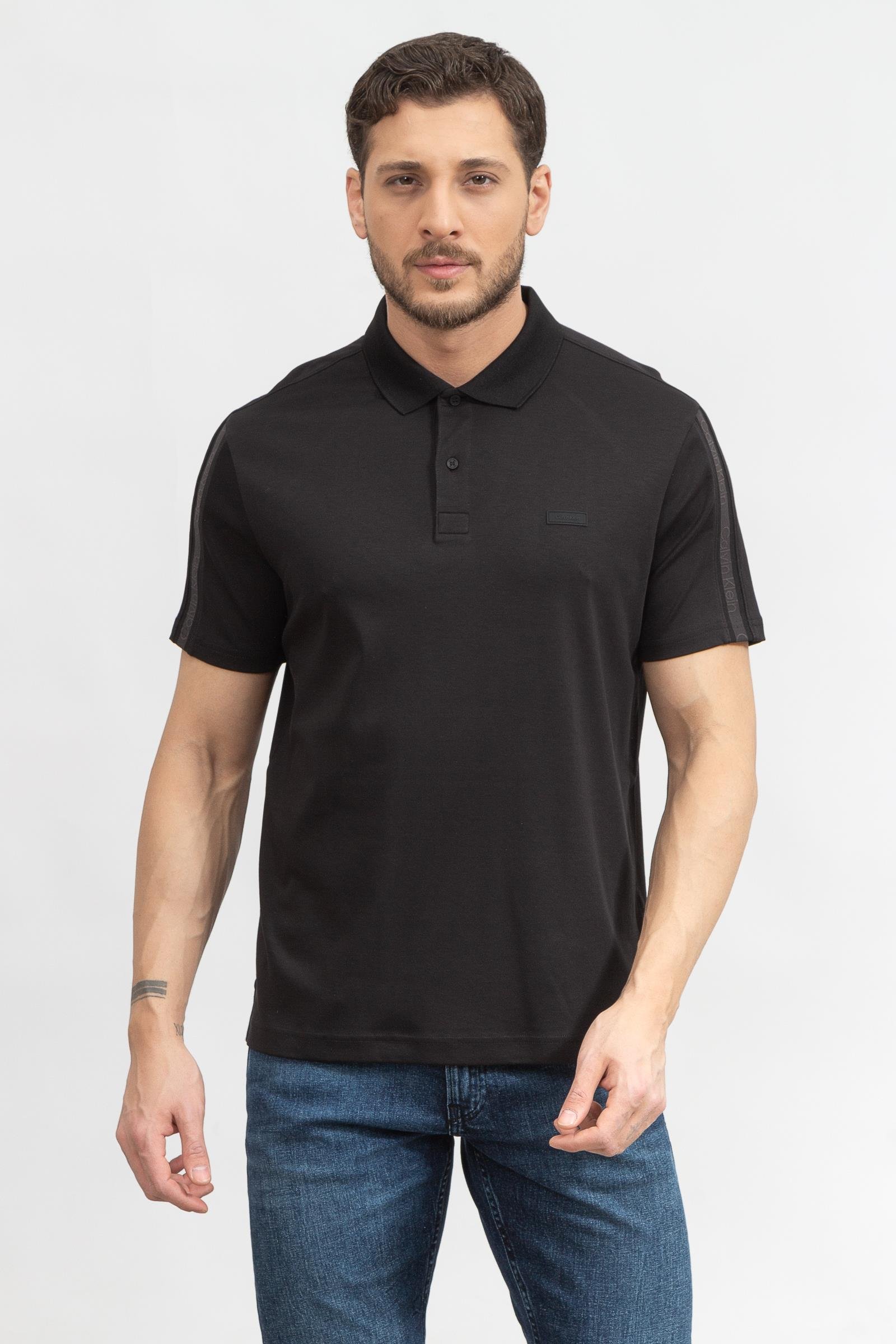 Calvin Klein Logo Tape Comfort Erkek Polo Yaka T-Shirt
