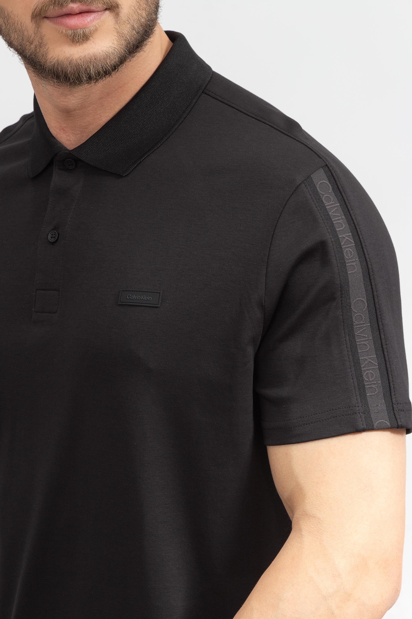Calvin Klein Logo Tape Comfort Erkek Polo Yaka T-Shirt