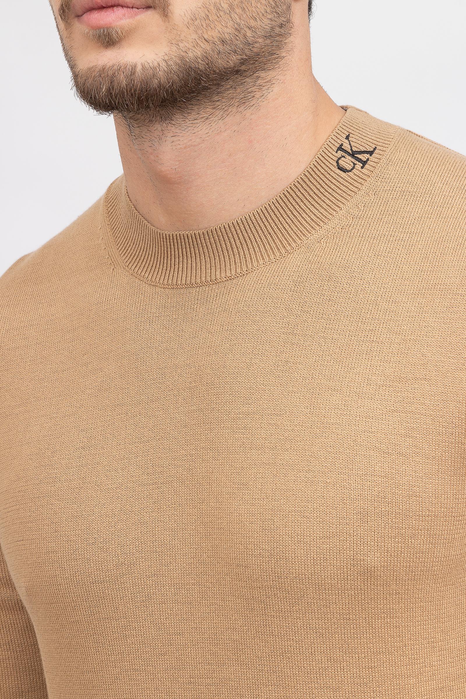 Calvin Klein Logo Tape Erkek Triko