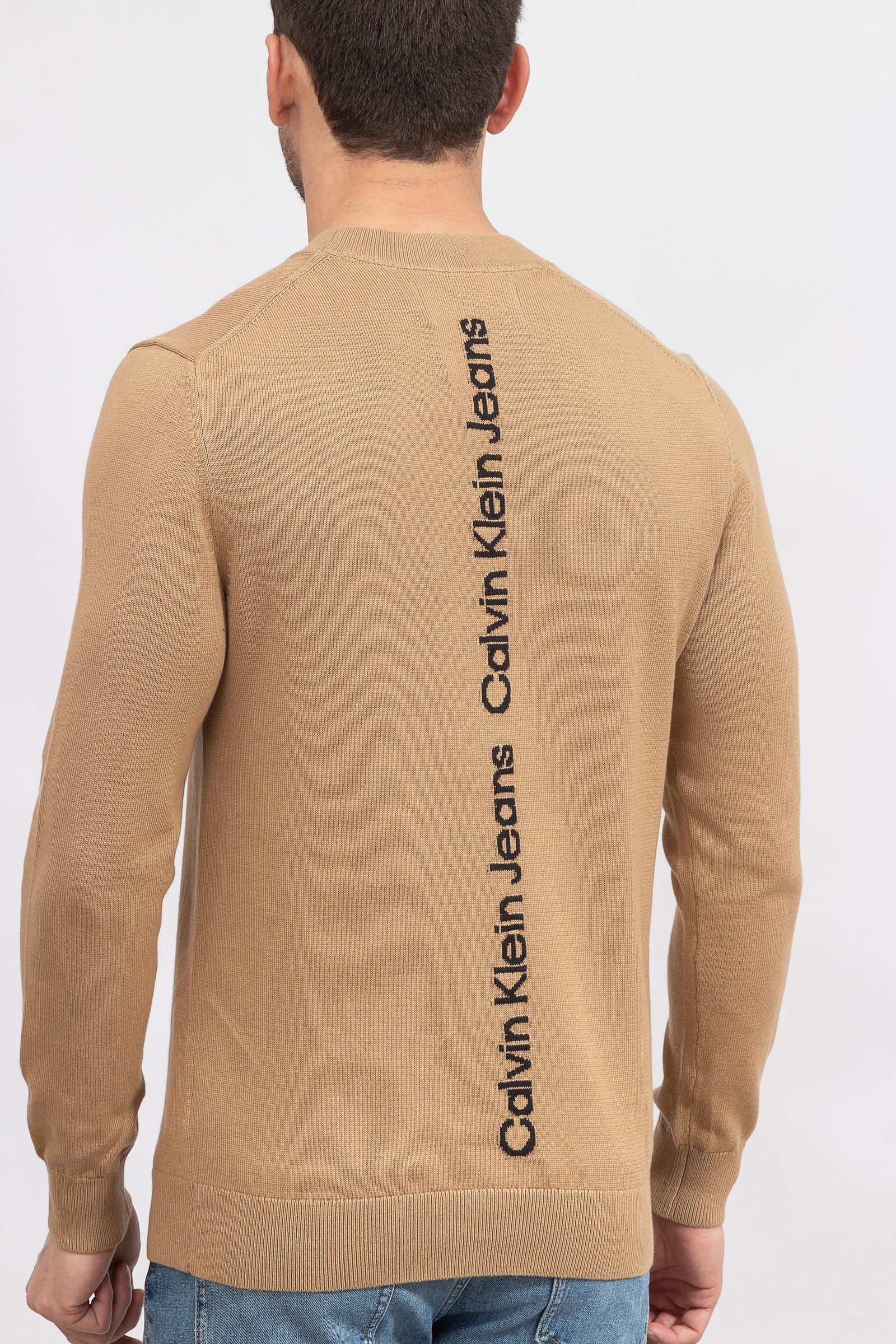 Calvin Klein Logo Tape Erkek Triko