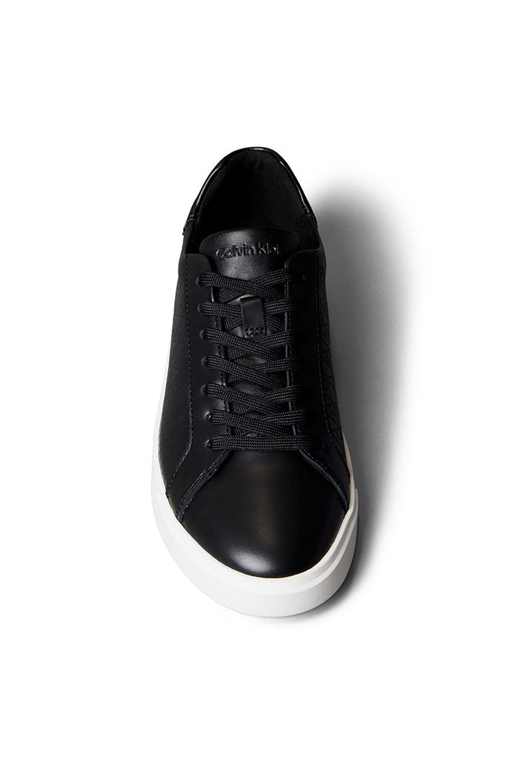 Calvin Klein Low Pro Cups Laceup Lth Aop Kadın Sneaker Siyah