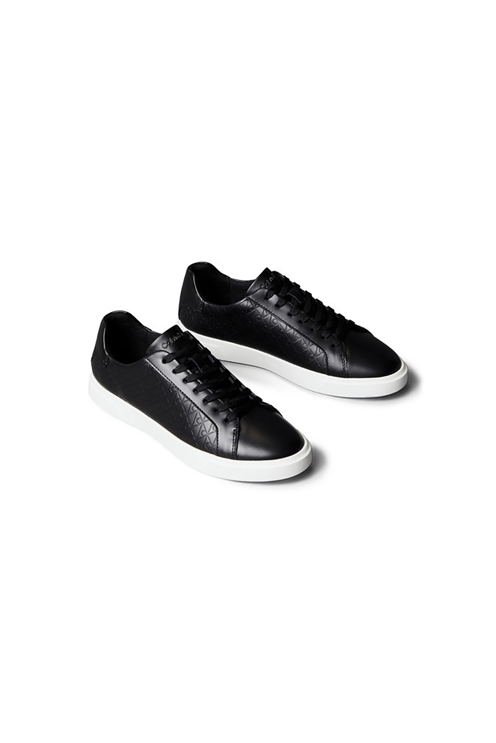 Calvin Klein Low Pro Cups Laceup Lth Aop Kadın Sneaker Siyah