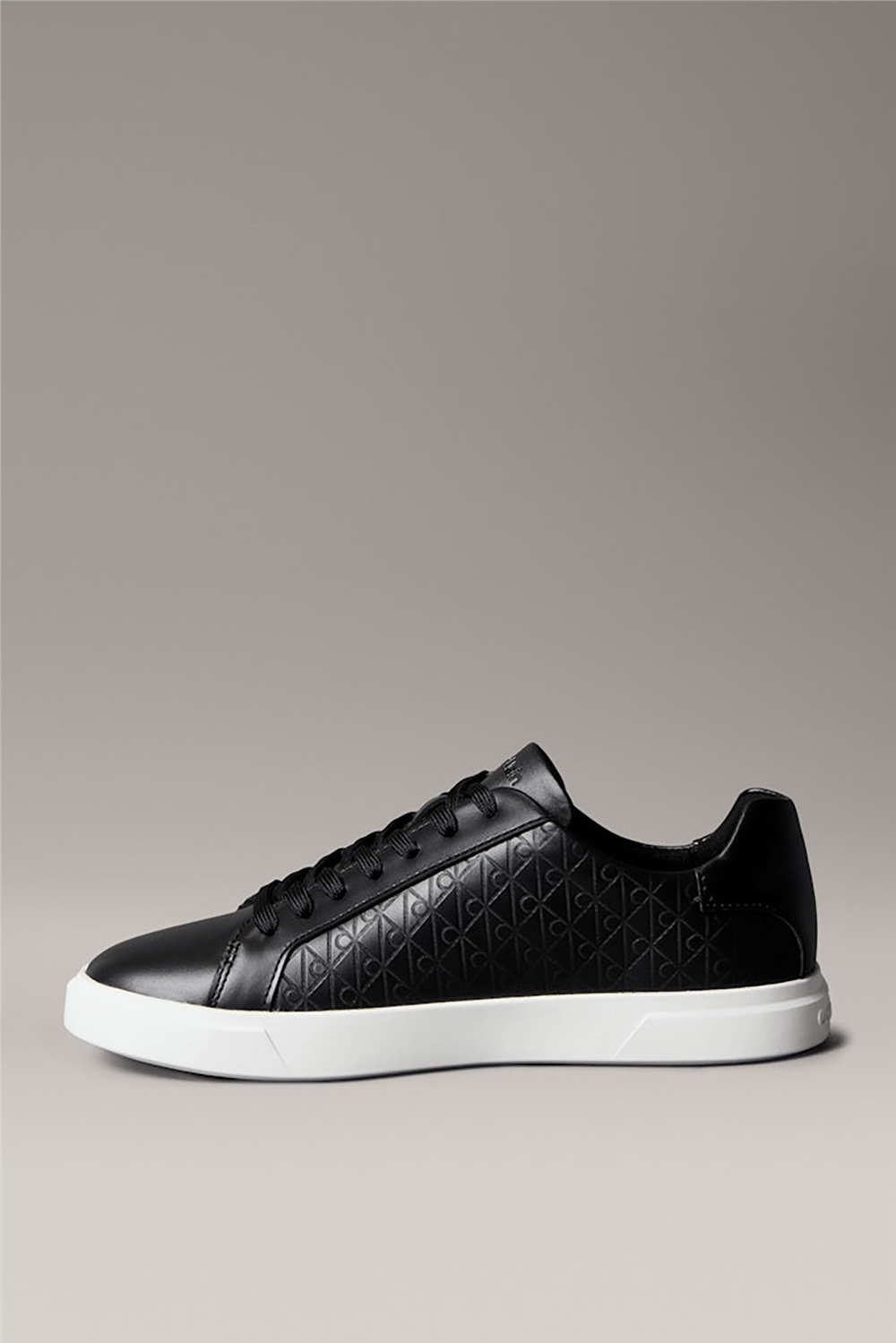 Calvin Klein Low Pro Cups Laceup Lth Aop Kadın Sneaker Siyah