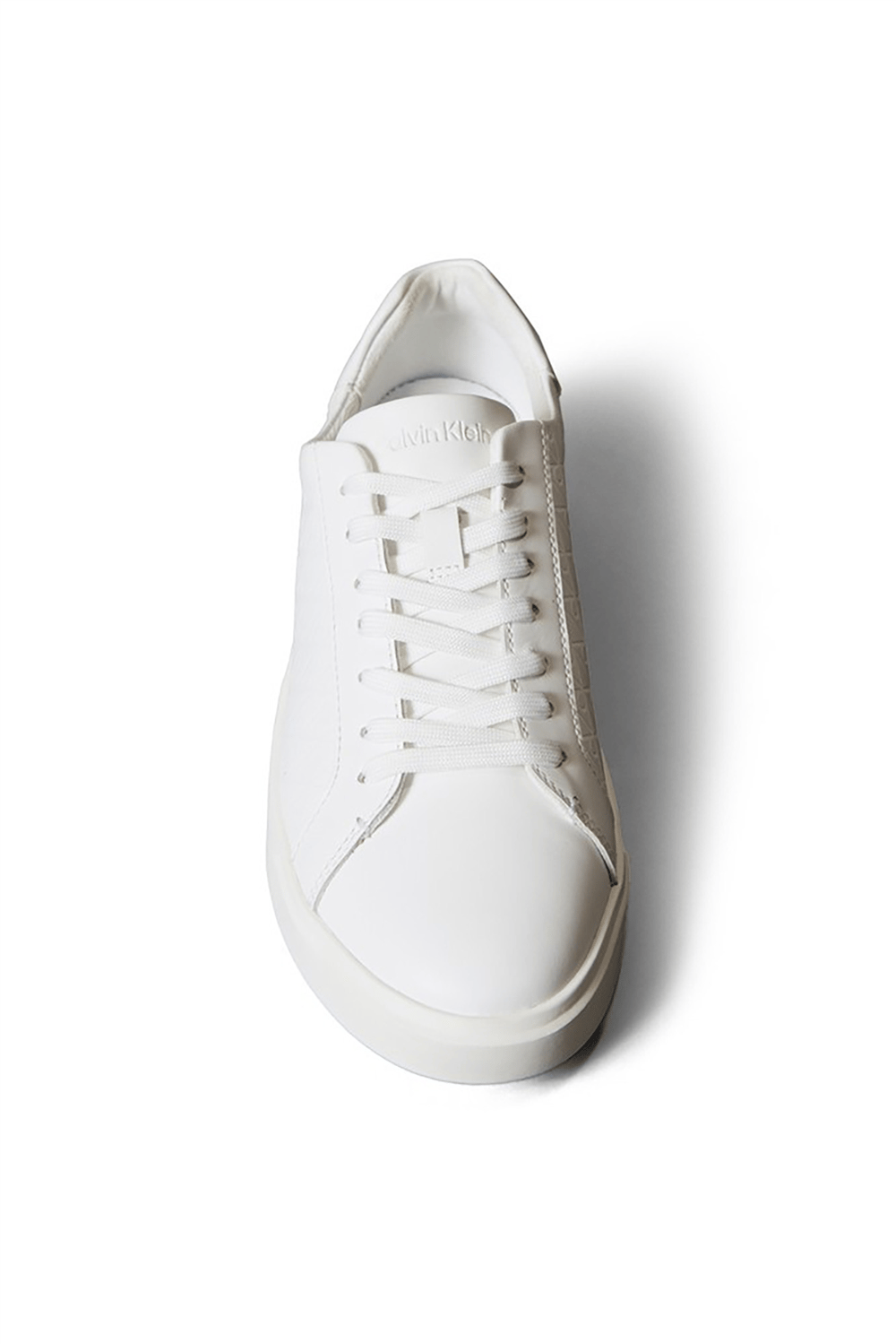 Calvin Klein Low Pro Cups Laceup Lth Aop Kadın Sneaker Beyaz