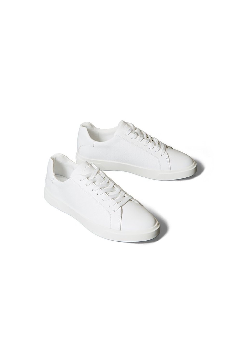 Calvin Klein Low Pro Cups Laceup Lth Aop Kadın Sneaker Beyaz