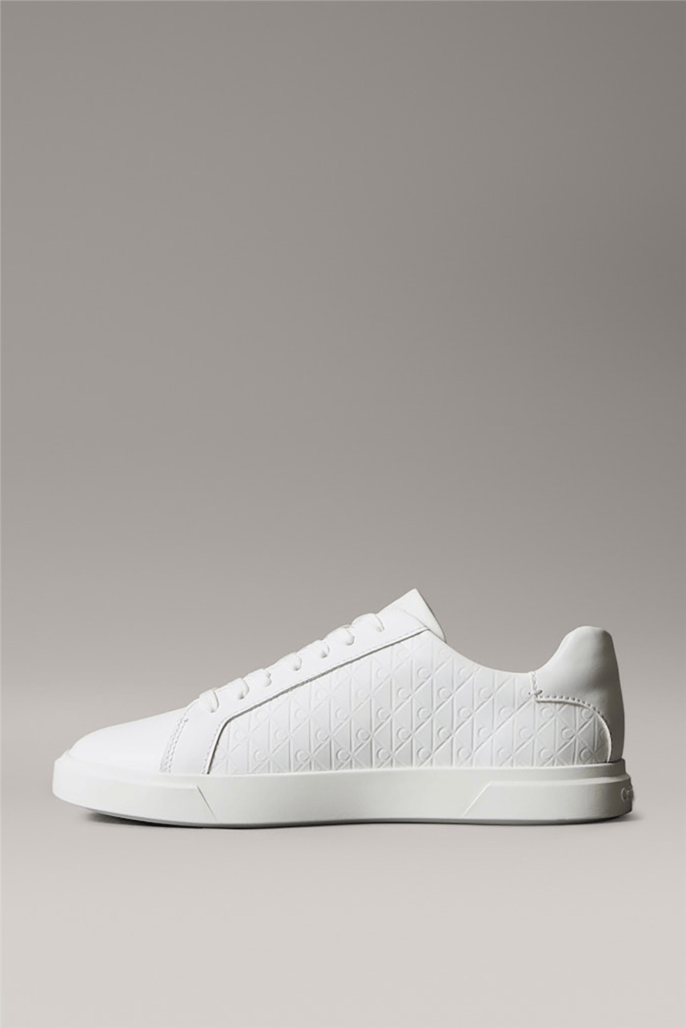 Calvin Klein Low Pro Cups Laceup Lth Aop Kadın Sneaker Beyaz