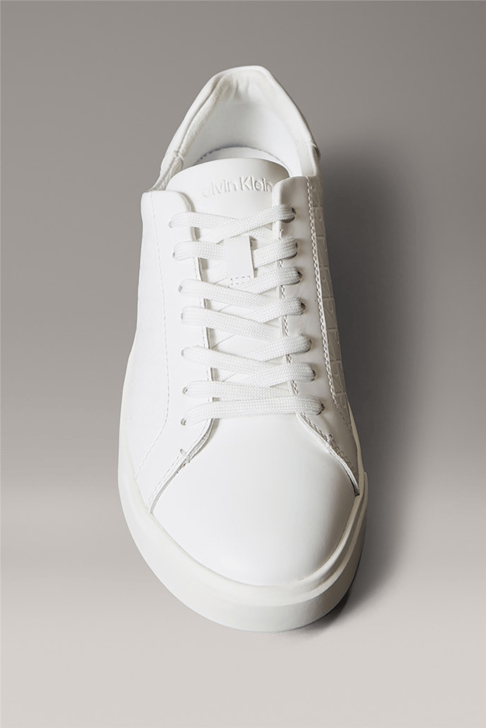 Calvin Klein Low Pro Cups Laceup Lth Aop Kadın Sneaker Beyaz