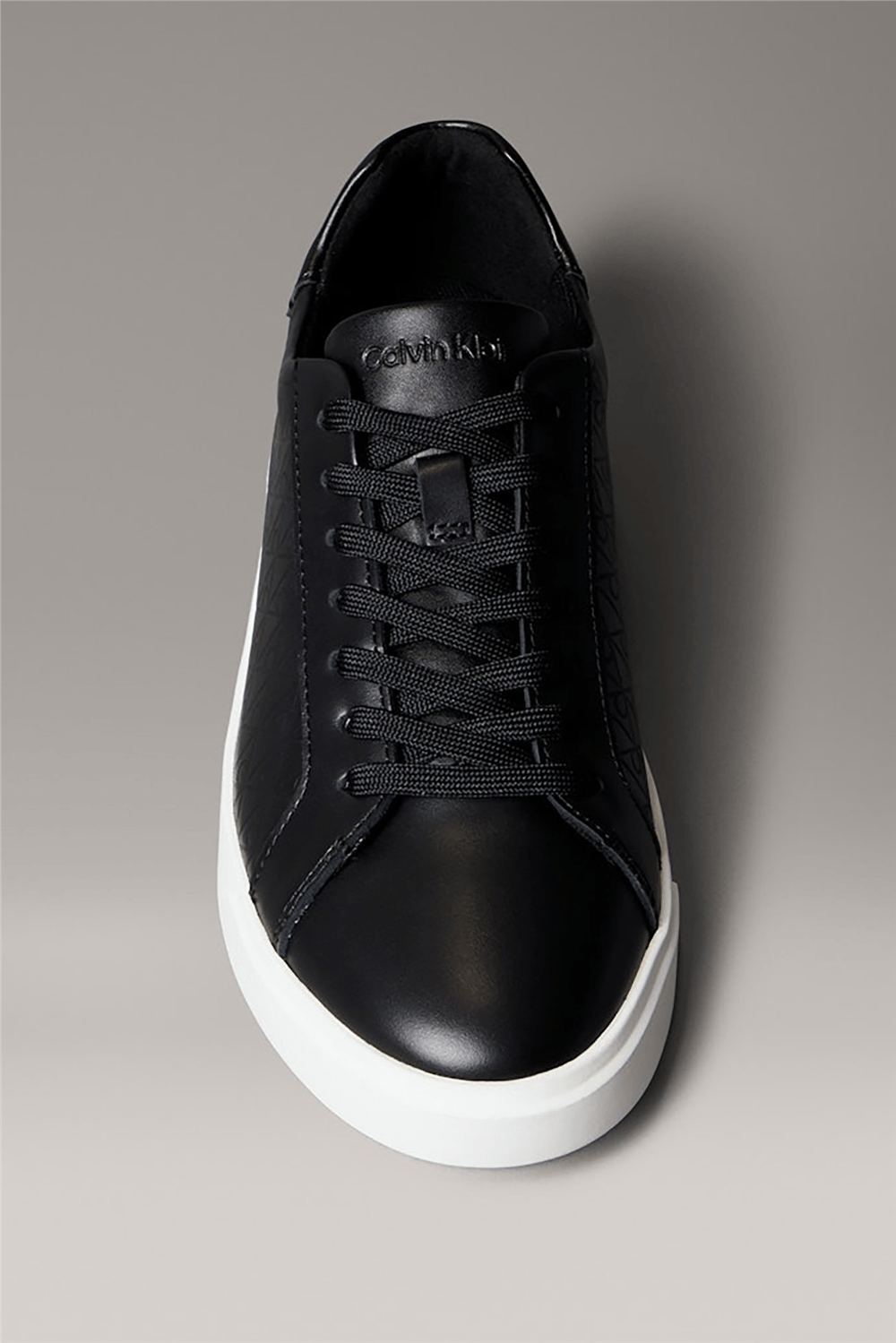 Calvin Klein Low Pro Cups Laceup Lth Aop Kadın Sneaker Siyah