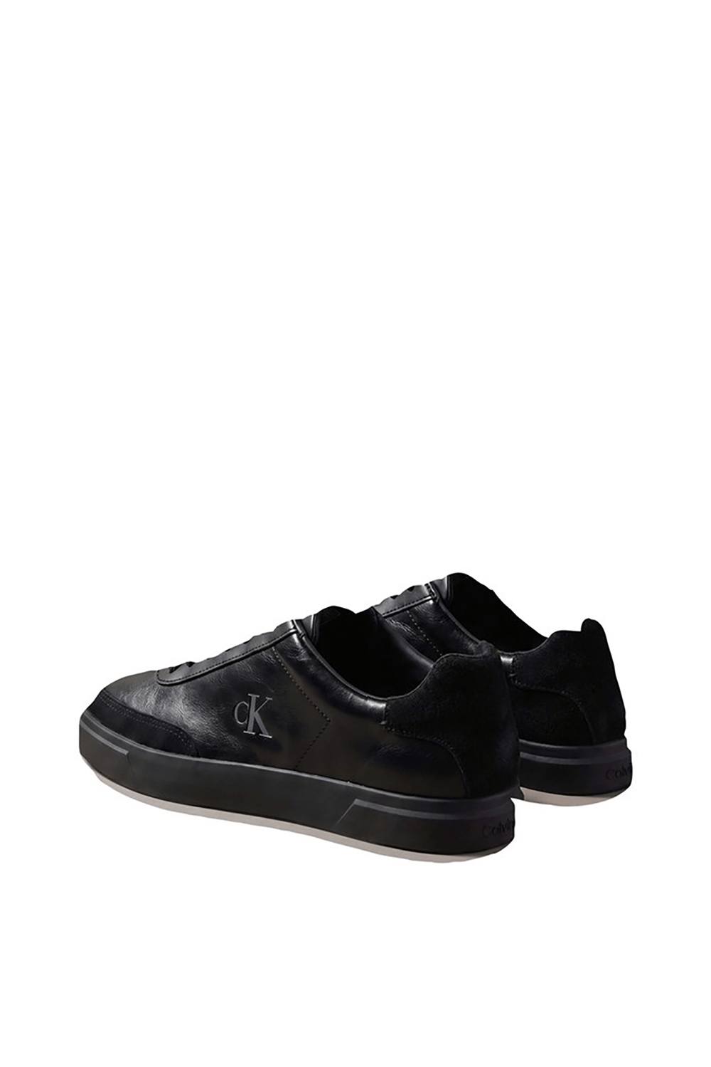Calvin Klein Low Pro Cups Wingt Text Lth Sue Kadın Sneaker Siyah