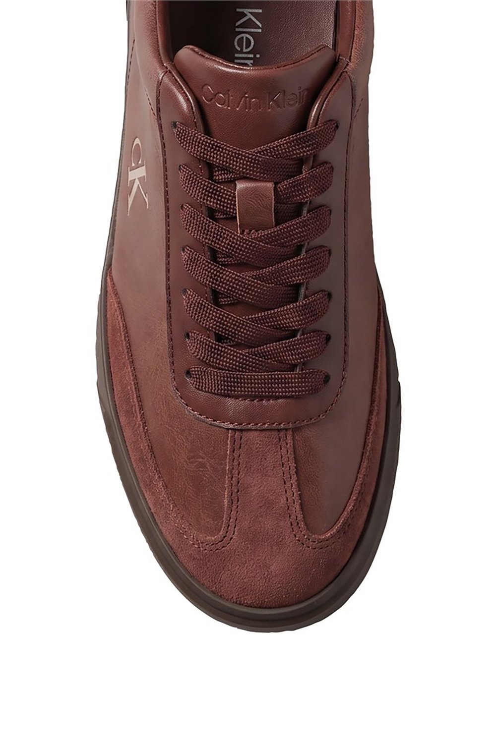 Calvin Klein Low Pro Cups Wingt Text Lth Sue Kadın Sneaker Kahverengi