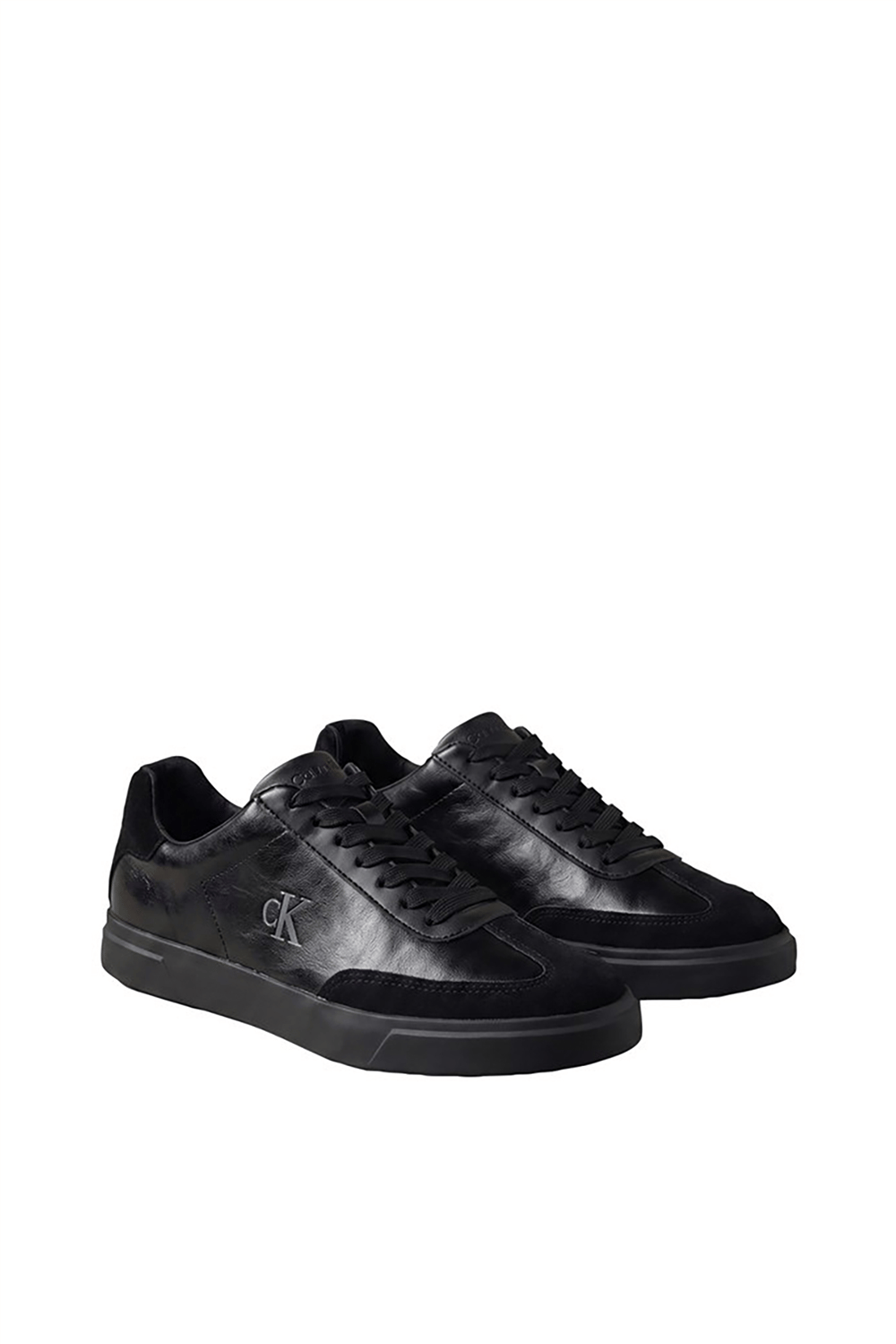 Calvin Klein Low Pro Cups Wingt Text Lth Sue Kadın Sneaker Siyah