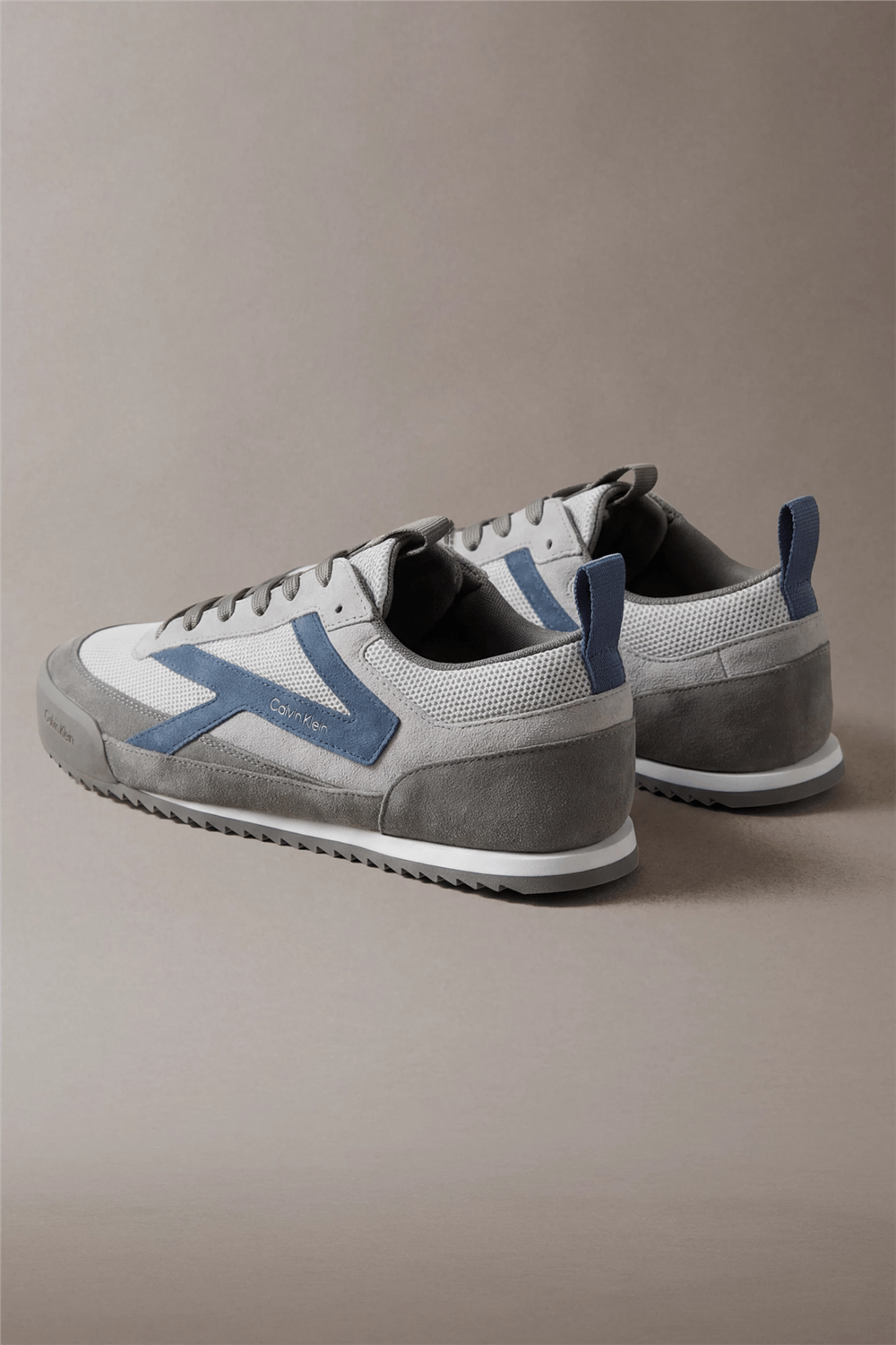 Calvin Klein Low Pro Runner Mix Mat Erkek Sneaker Gri