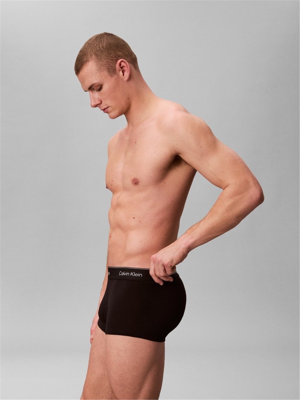 Calvin Klein Low Rise Trunk 3Pk Erkek 3lü Boxer Siyah