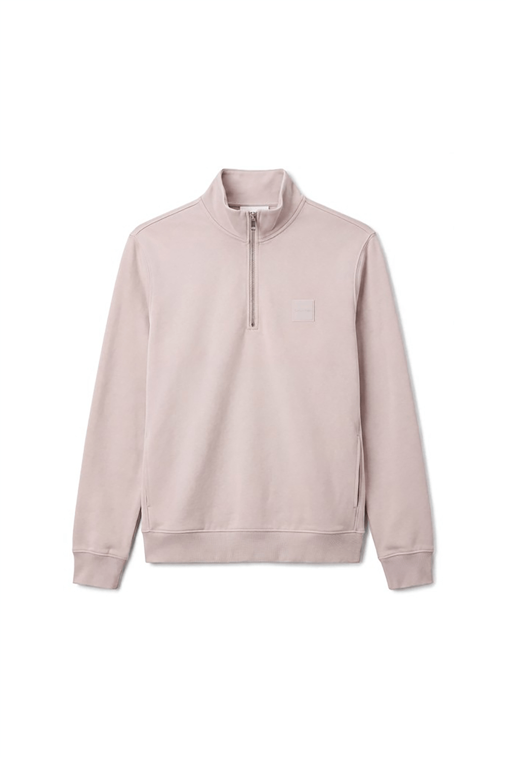 Calvin Klein Ls 350 Terry Spw Rubber Badge Qt Erkek Bisiklet Yaka Sweatshirt
