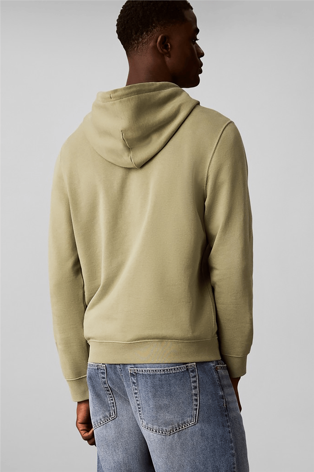 Calvin Klein Ls 350Terry Eu Clvin Box Logo Ho Erkek Bisiklet Yaka Sweatshirt