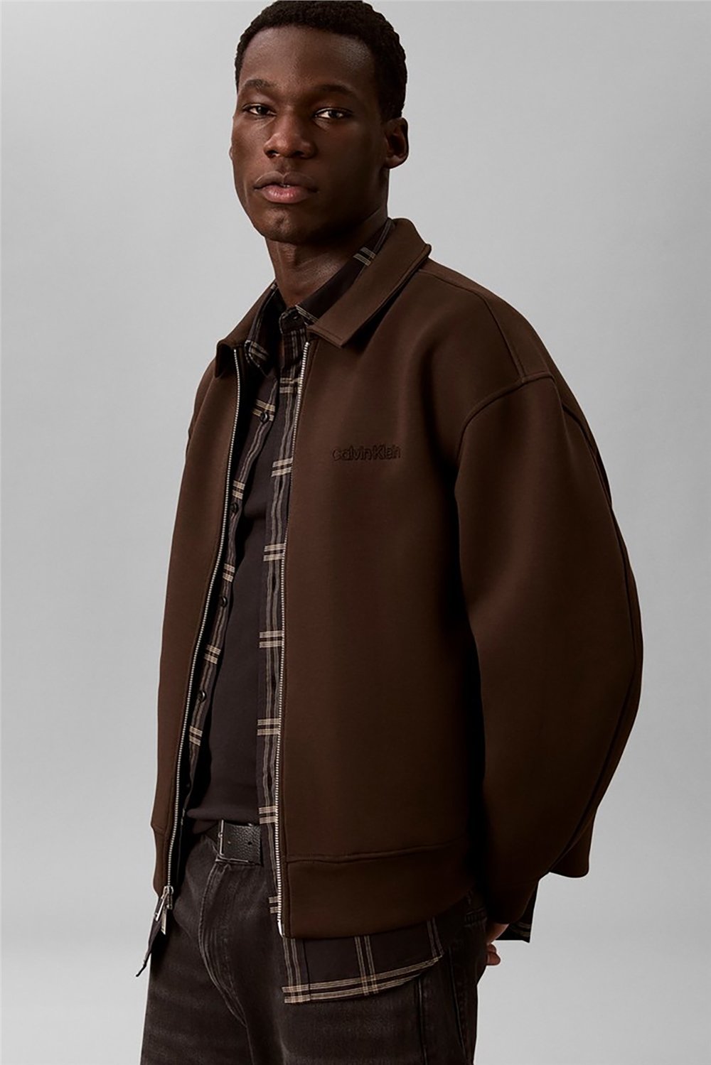 Calvin Klein Ls Cooling Spacer Fz Shirt Jacke Erkek Fermuarlı Sweatshirt