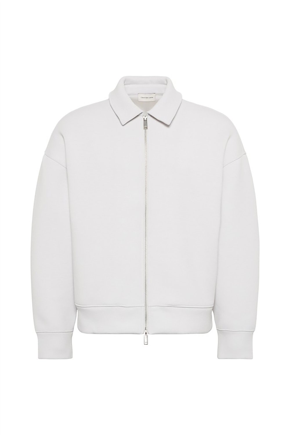 Calvin Klein Ls Cooling Spacer Fz Shirt Jacke Erkek Fermuarlı Sweatshirt Gri