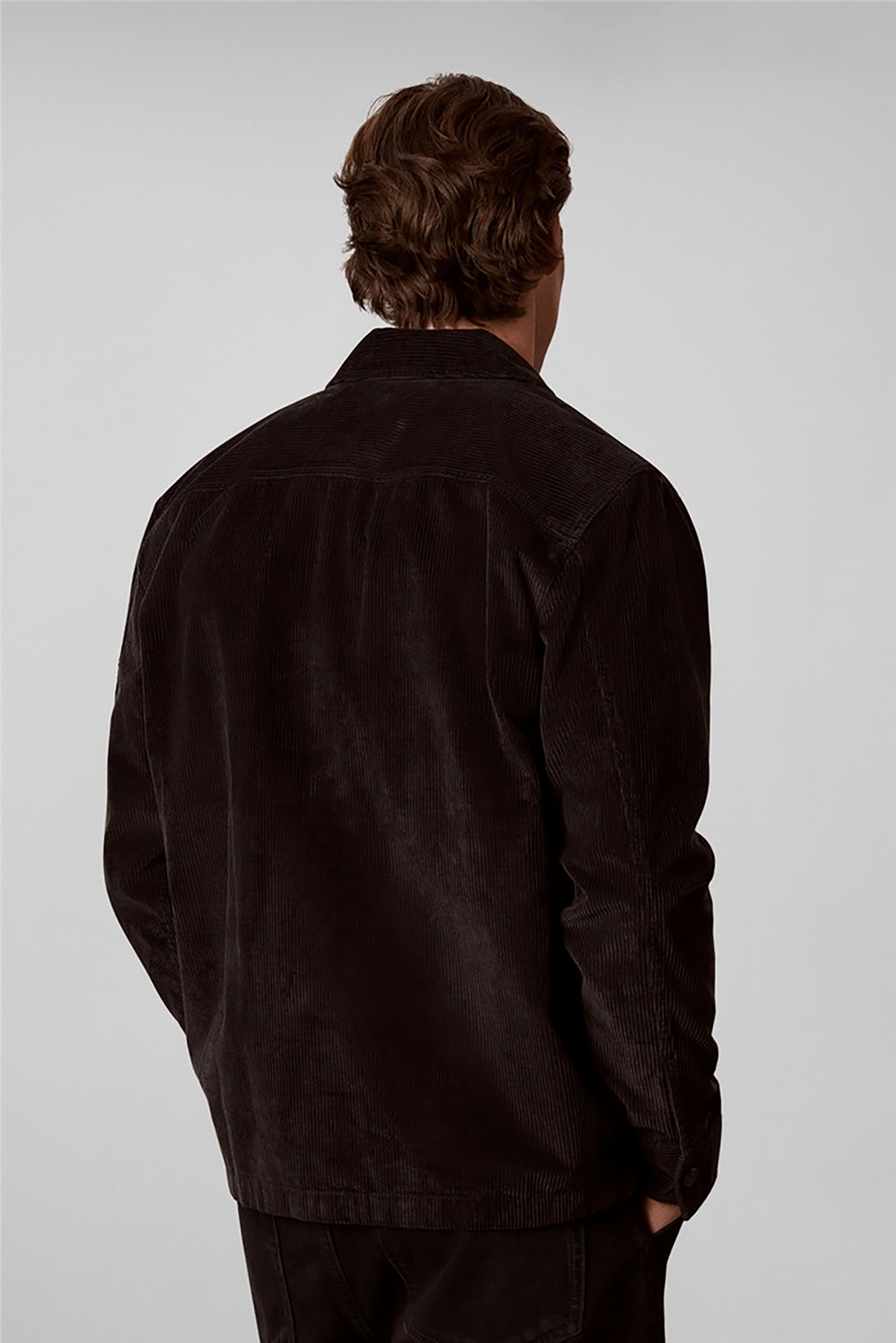 Calvin Klein Ls Corduroy Easy Overshirt Erkek Gömlek Siyah