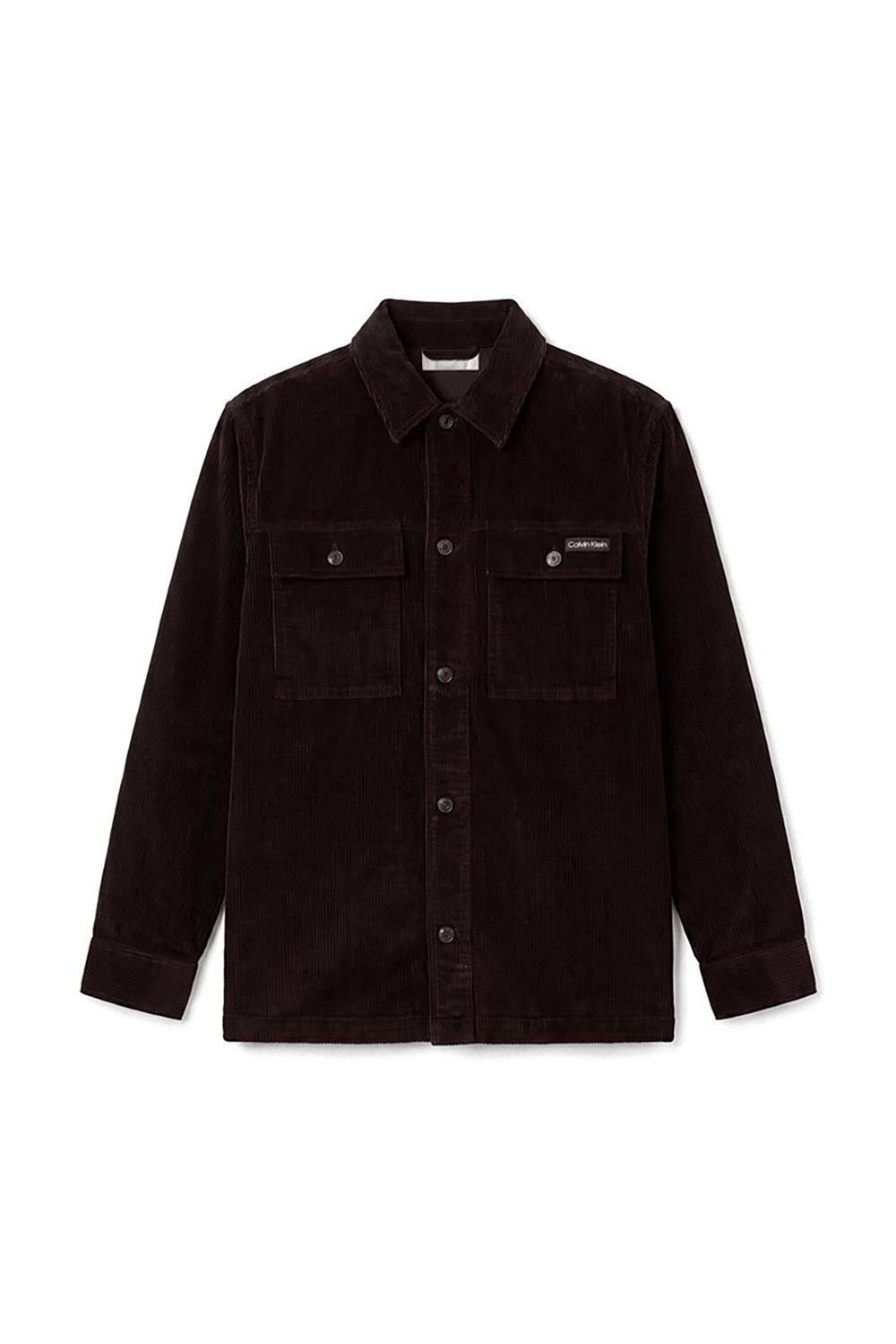 Calvin Klein Ls Corduroy Easy Overshirt Erkek Gömlek Siyah
