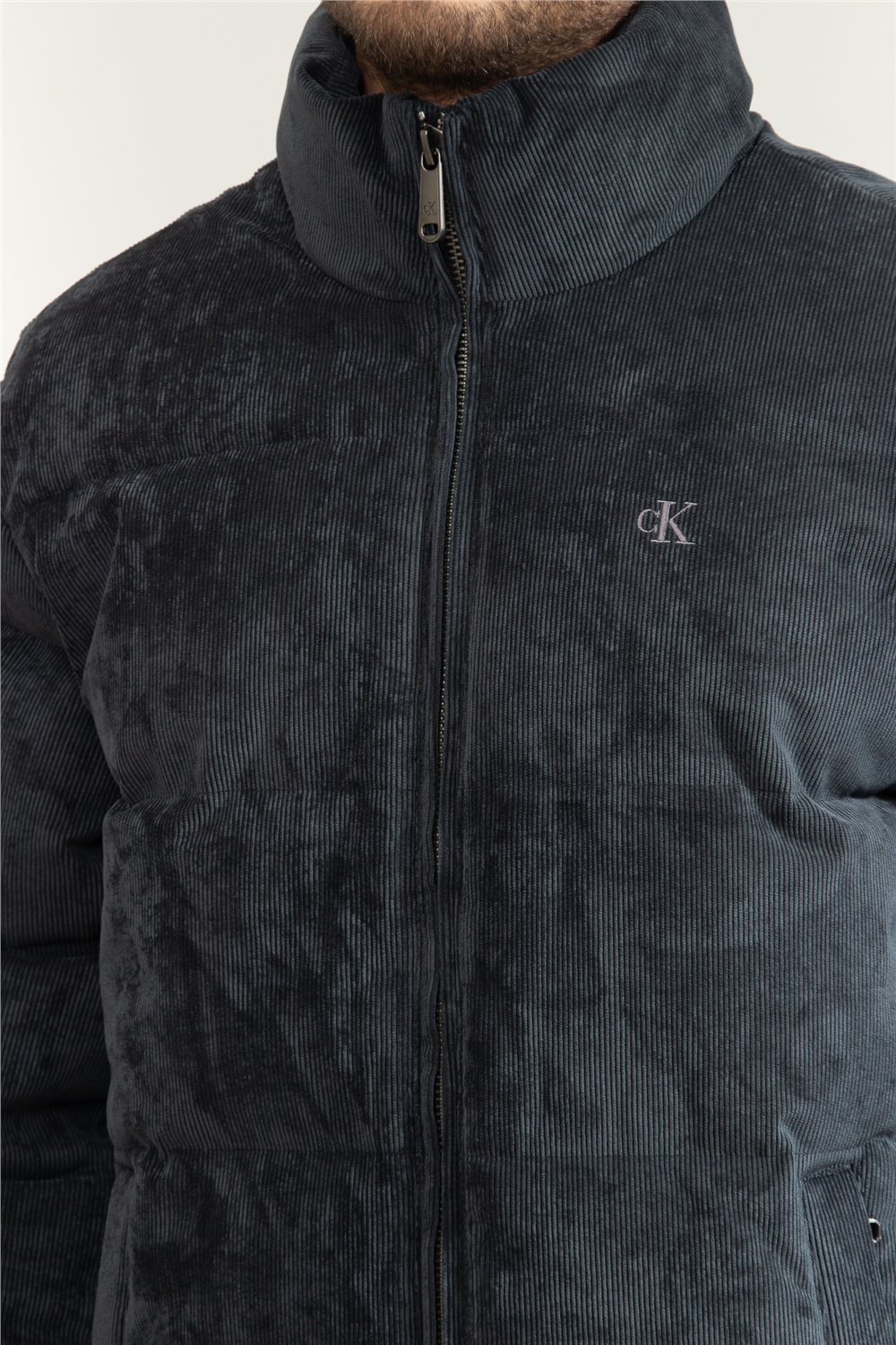 Calvin Klein Ls Corduroy Mid Wt Erkek Şişme Mont