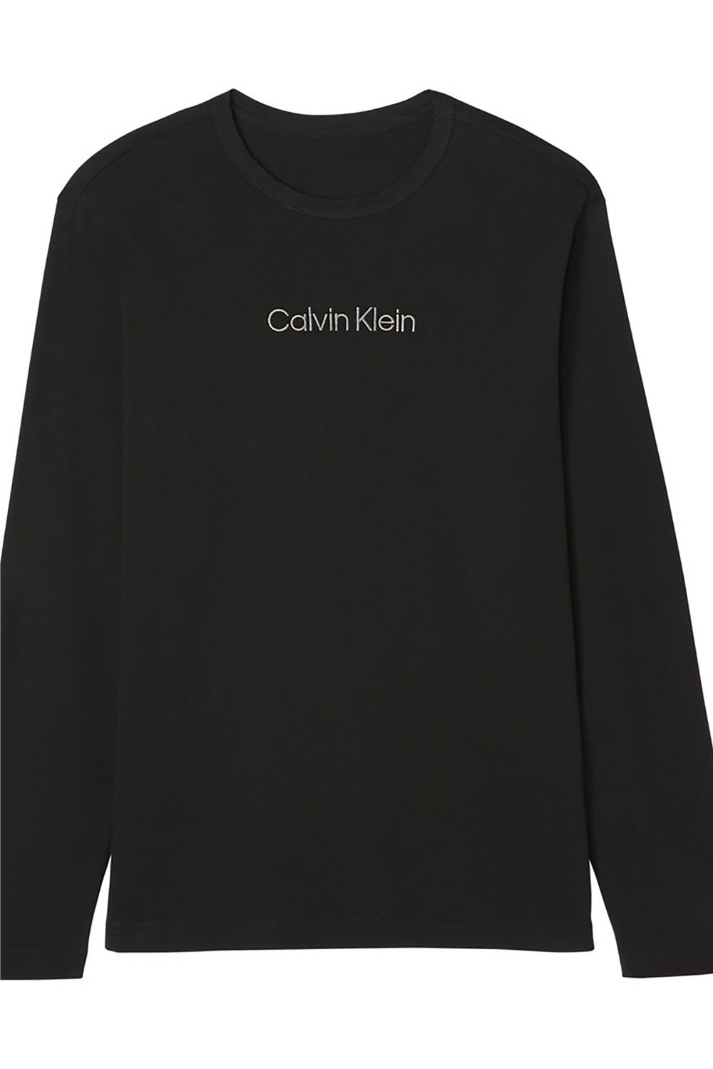 Calvin Klein L/S Crew Neck Erkek Bisiklet Yaka T-Shirt Siyah