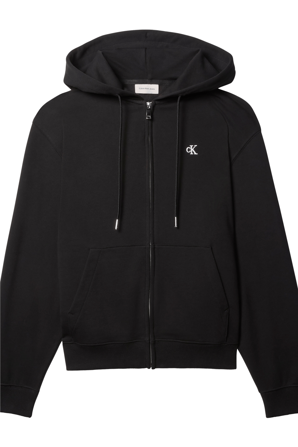 Calvin Klein LS Eu 350Terry Monogram Fz Hoodi Erkek Kapüşonlu Sweatshirt