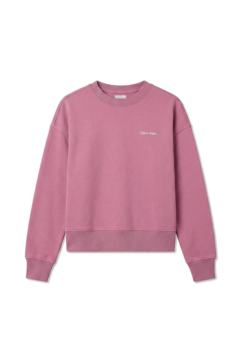 Calvin Klein Ls Feminine Logo French Terry Cr Kadın Bisiklet Yaka Sweatshirt