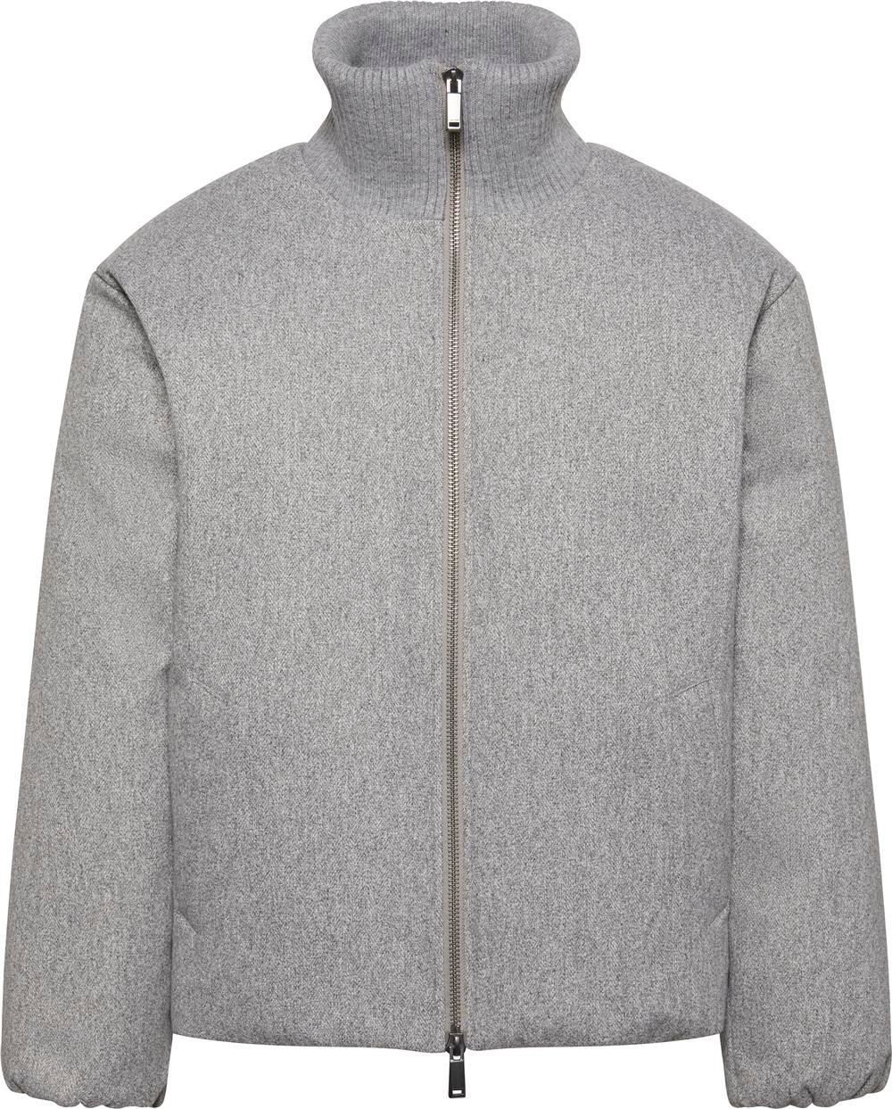 Calvin Klein Ls Melange Rib Neck Wool Erkek Şişme Mont