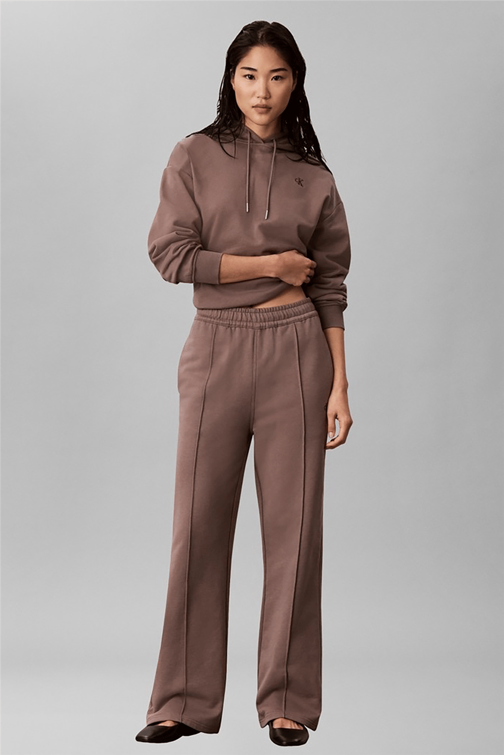 Calvin Klein Ls Monogram Terry Trackpant Kadın Eşofman Altı