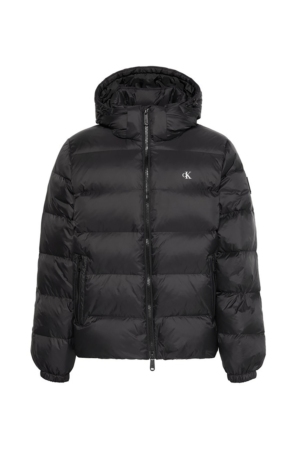 Calvin Klein Ls Nyln Zp Off Hod Down Pufr Jkt Erkek Şişme Mont Siyah